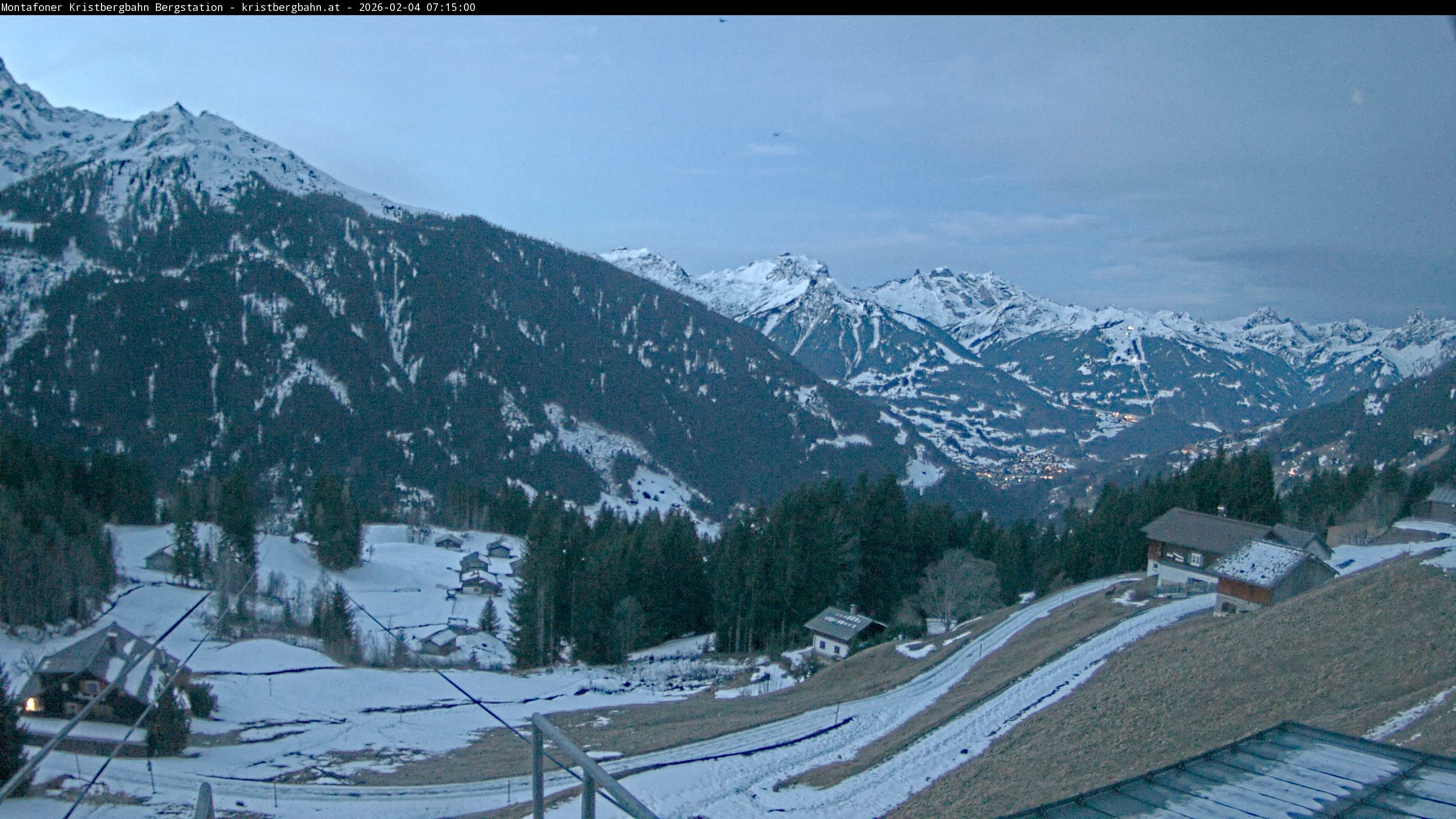 Archiv Foto Webcam Bergstation Montafoner Kristbergbahn, Vorarlberg