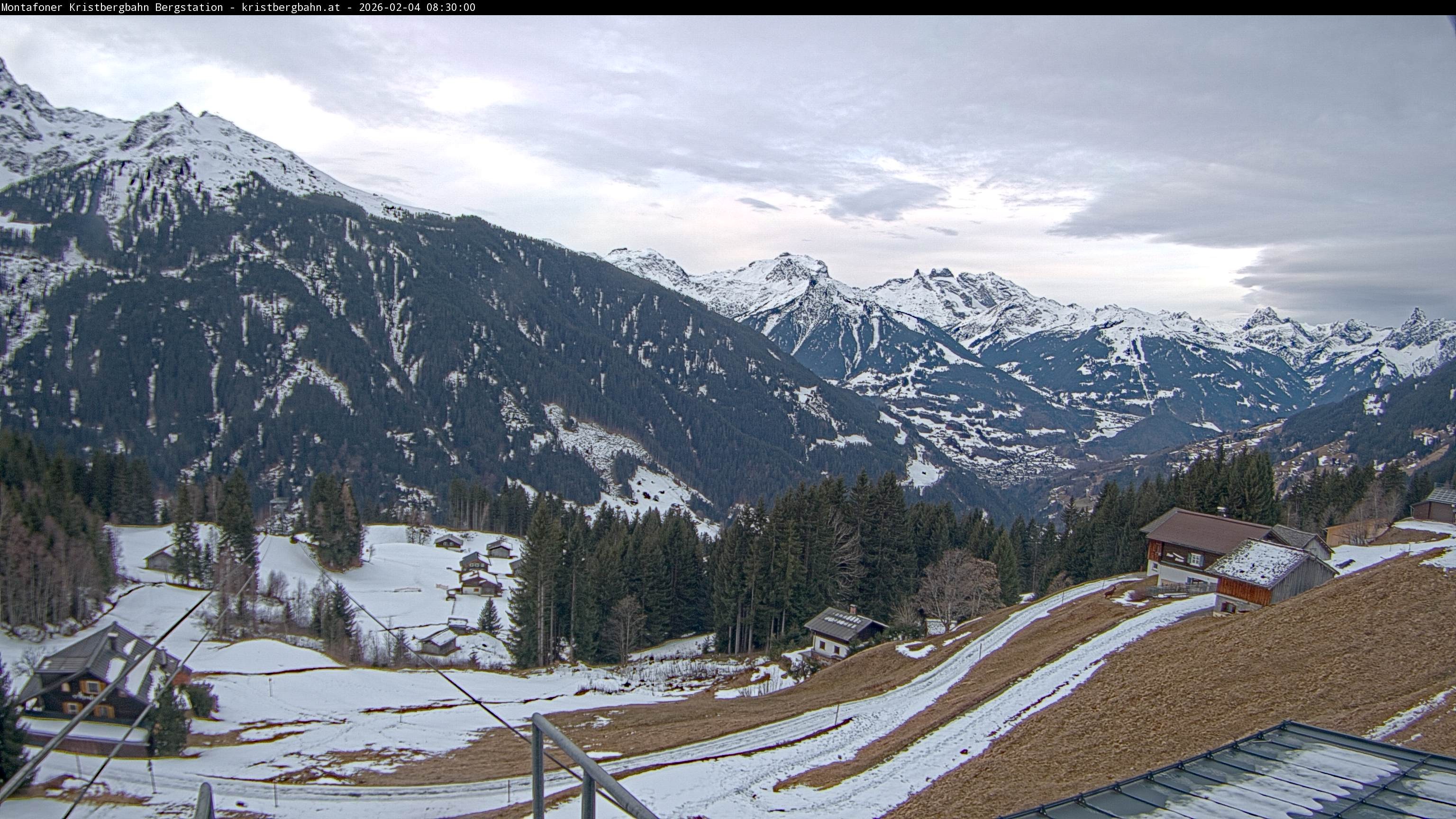 Archiv Foto Webcam Bergstation Montafoner Kristbergbahn, Vorarlberg
