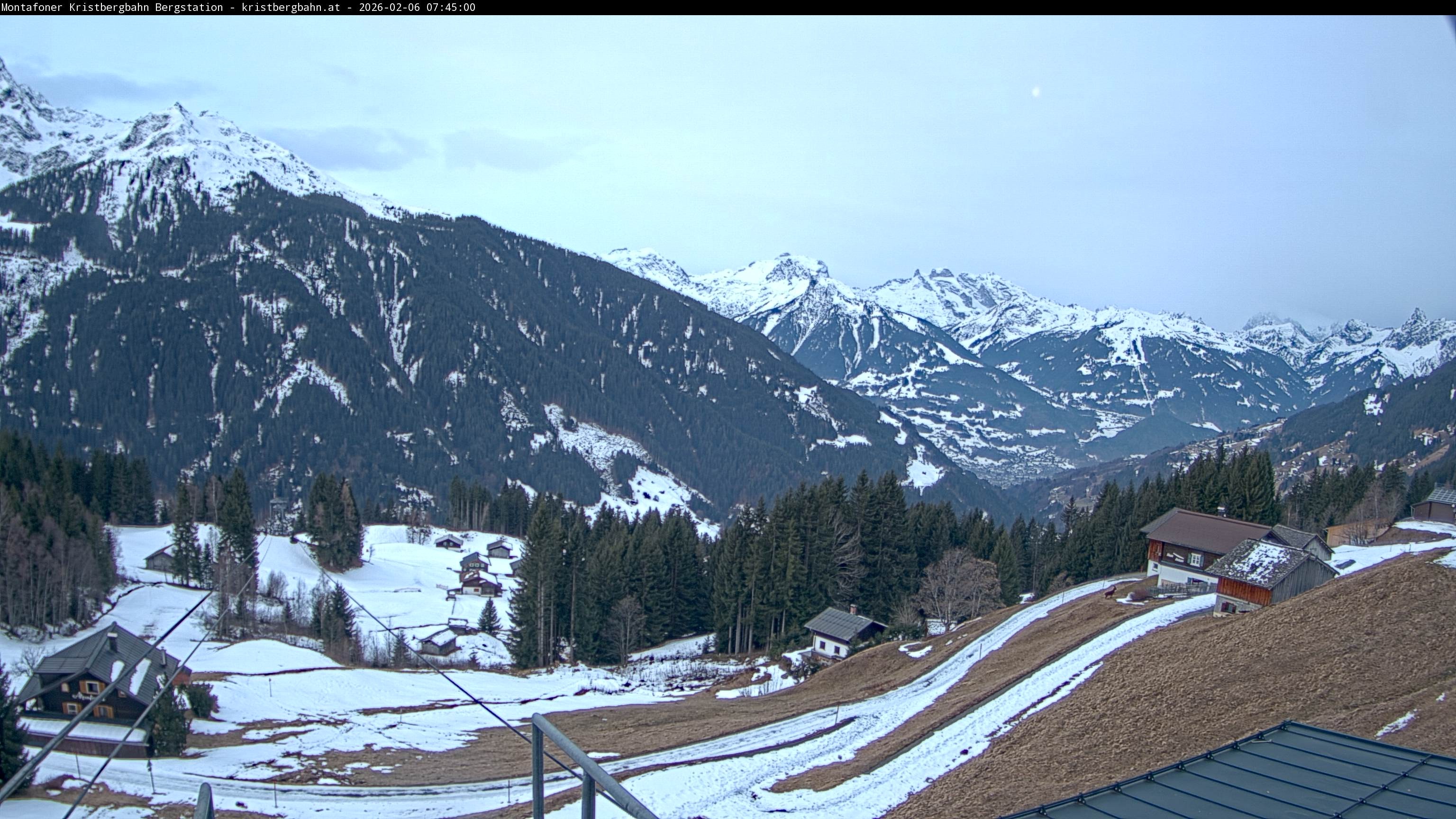 Archiv Foto Webcam Bergstation Montafoner Kristbergbahn, Vorarlberg