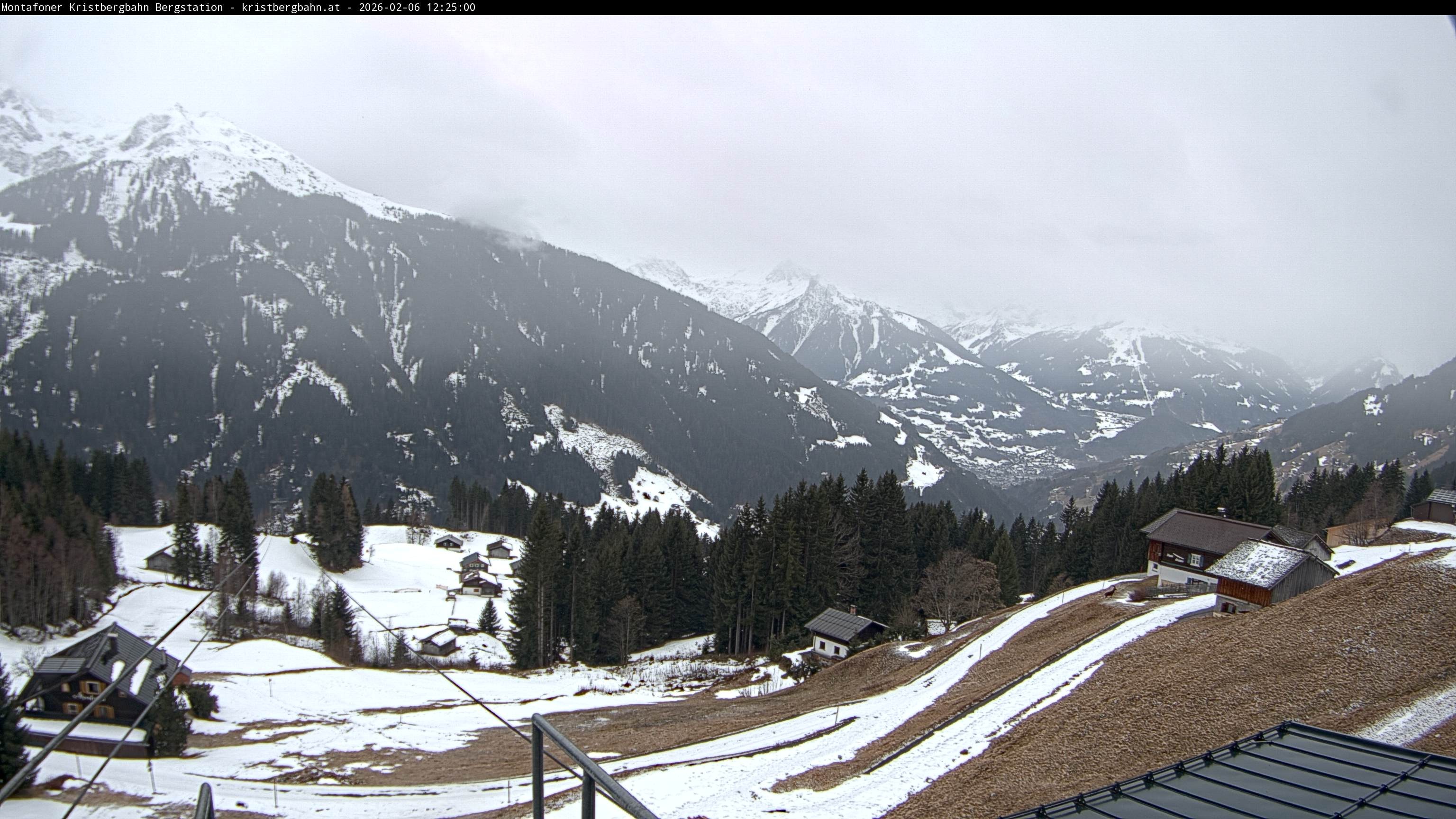 Archiv Foto Webcam Bergstation Montafoner Kristbergbahn, Vorarlberg