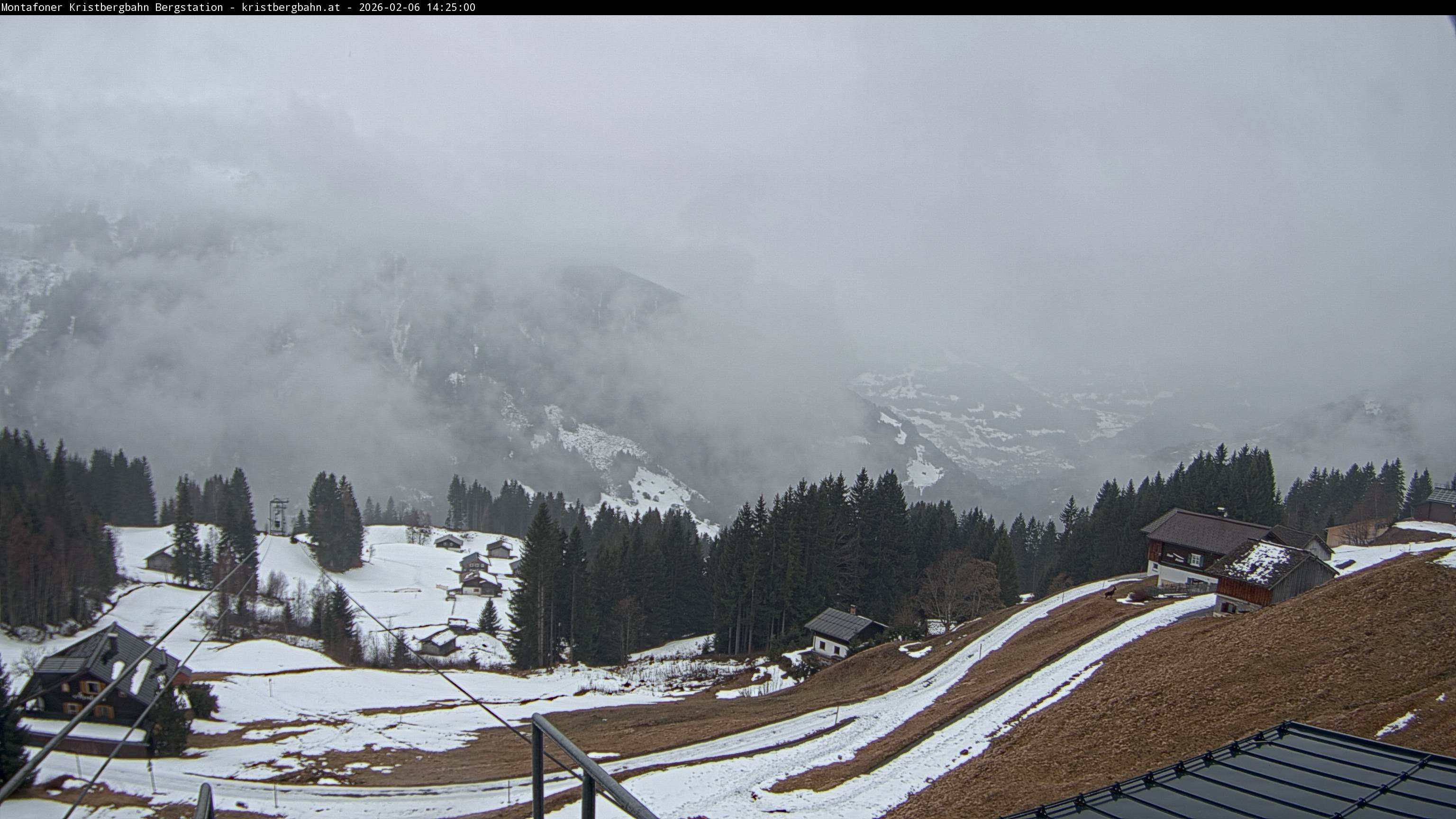 Archiv Foto Webcam Bergstation Montafoner Kristbergbahn, Vorarlberg