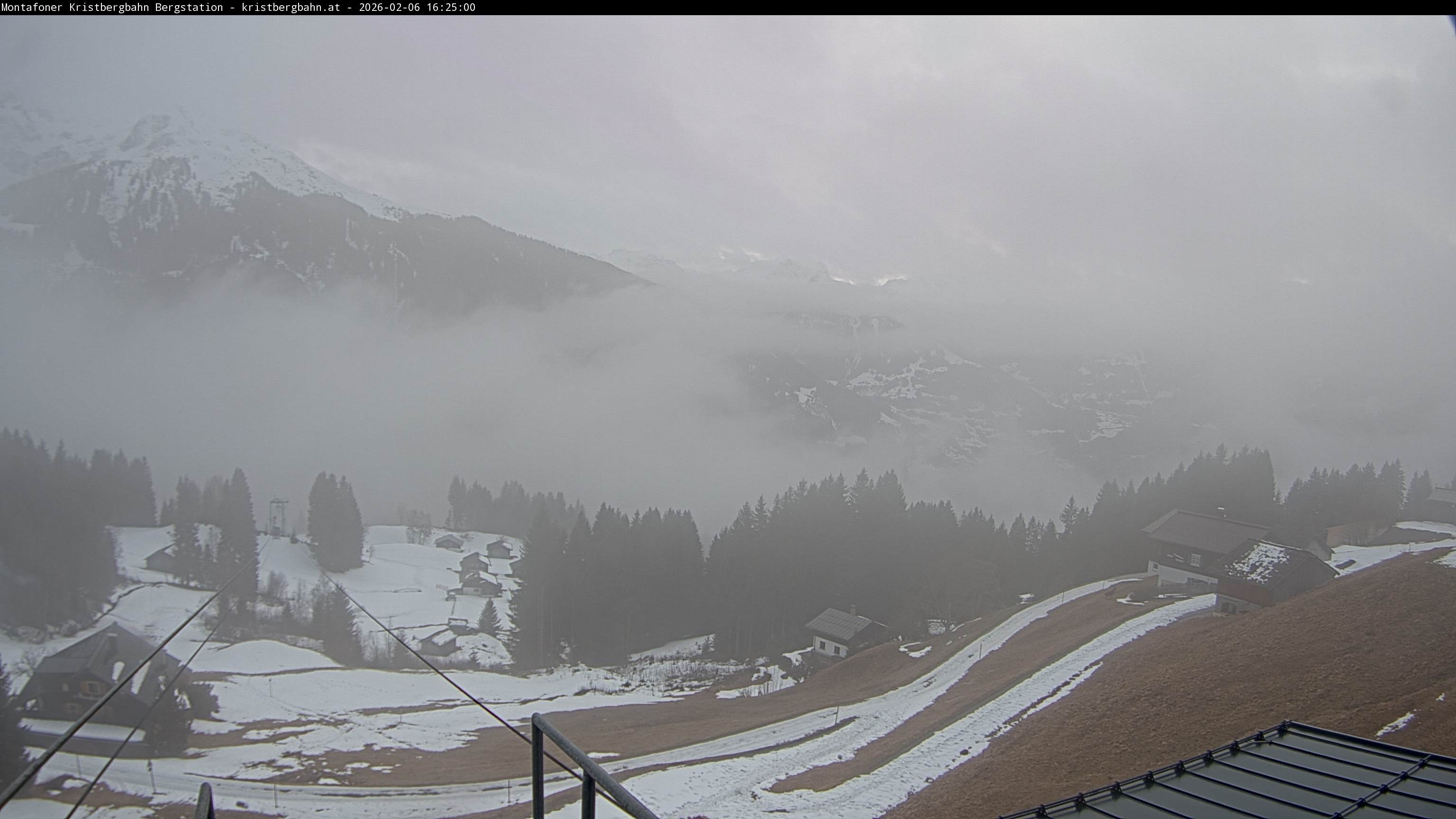 Archiv Foto Webcam Bergstation Montafoner Kristbergbahn, Vorarlberg