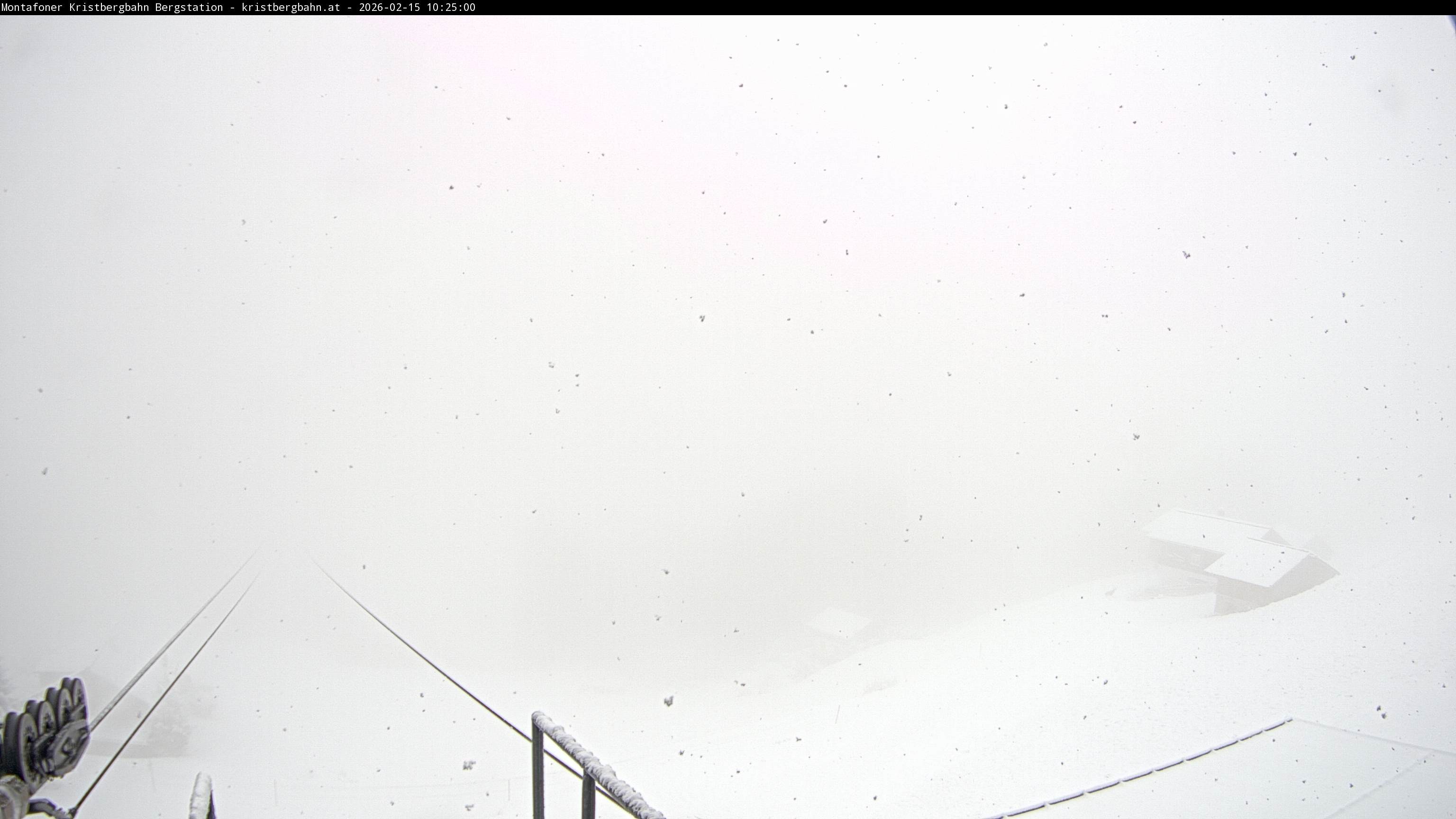 Archiv Foto Webcam Bergstation Montafoner Kristbergbahn, Vorarlberg