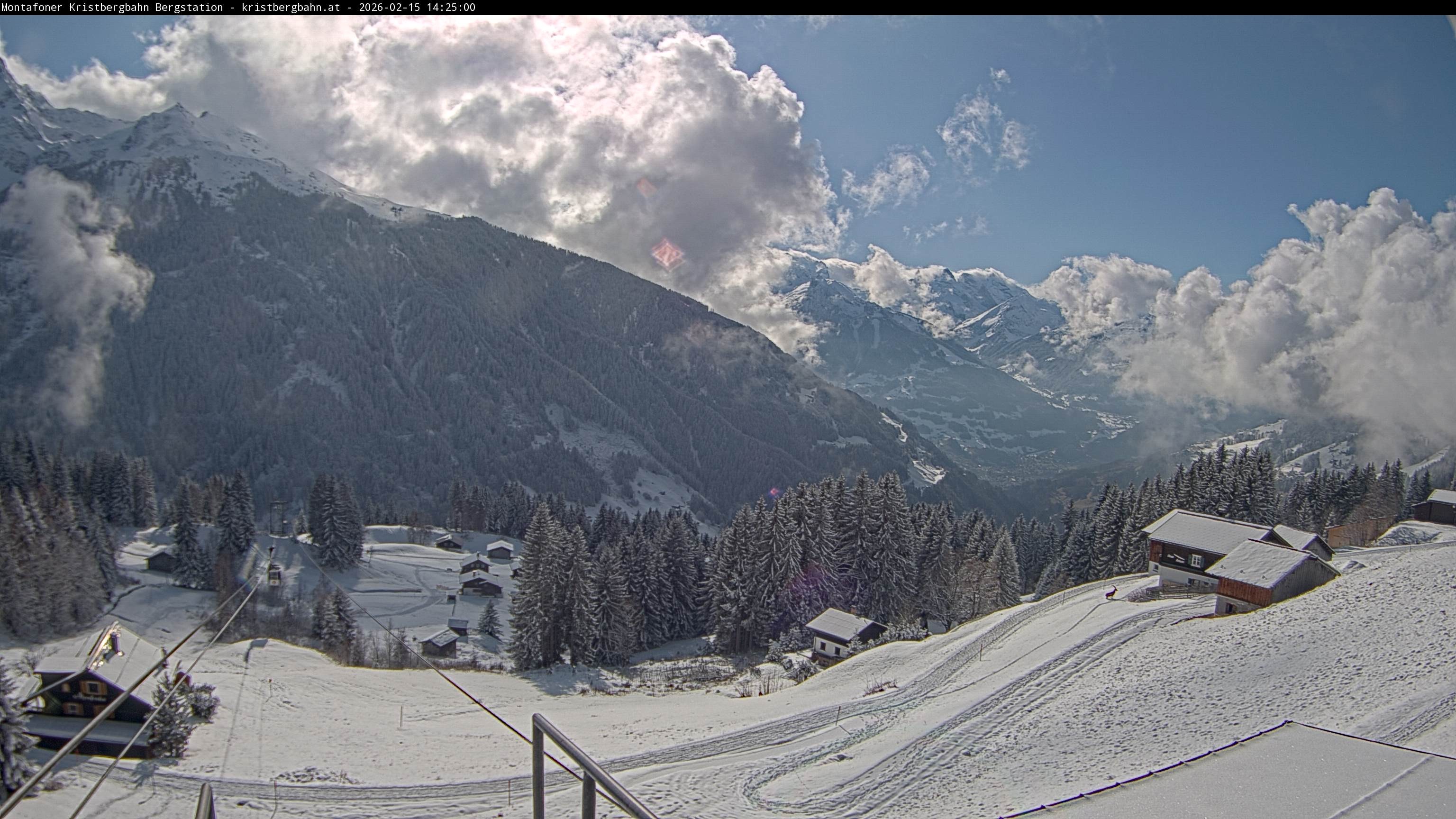 Archiv Foto Webcam Bergstation Montafoner Kristbergbahn, Vorarlberg