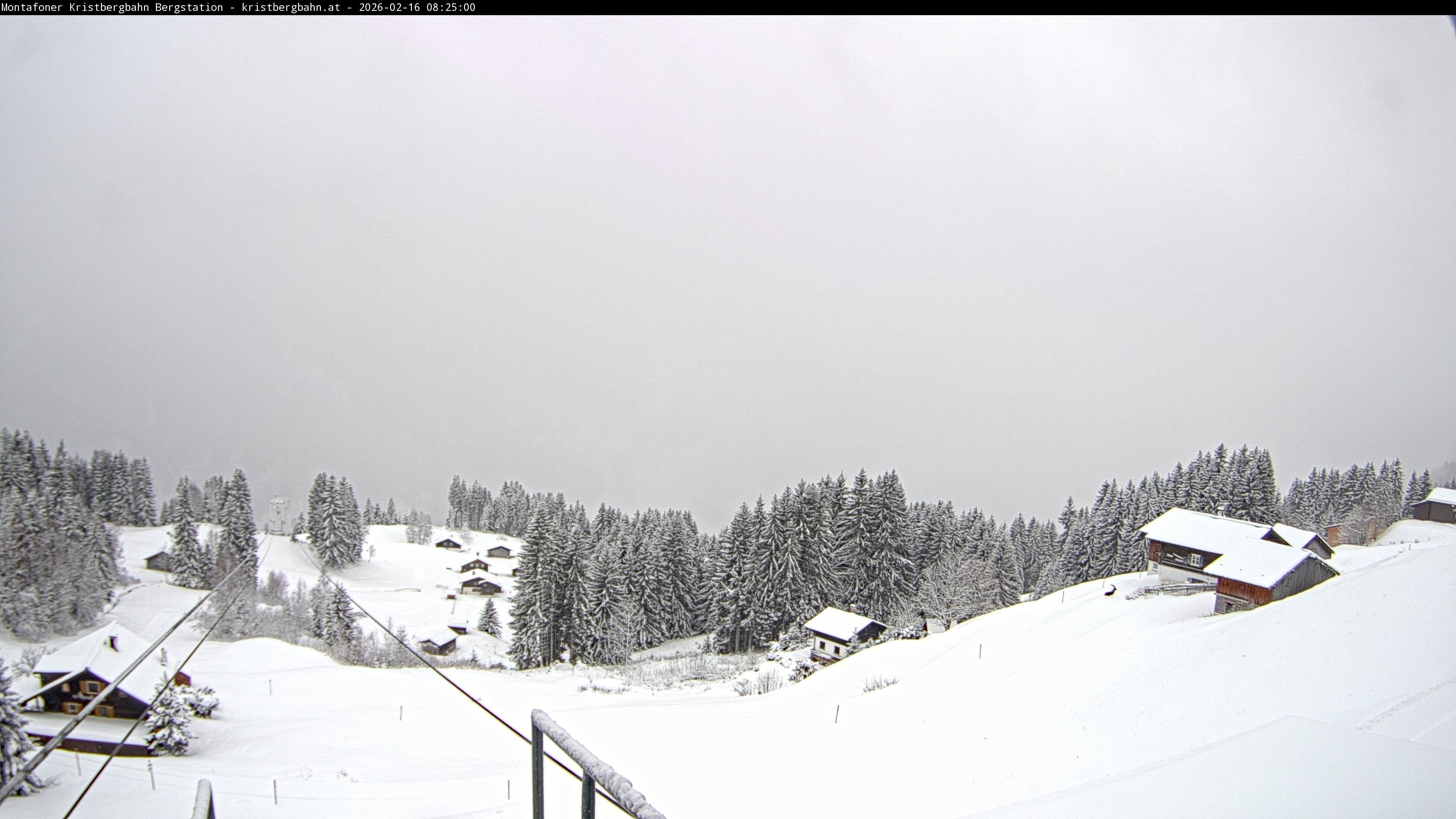 Archiv Foto Webcam Bergstation Montafoner Kristbergbahn, Vorarlberg