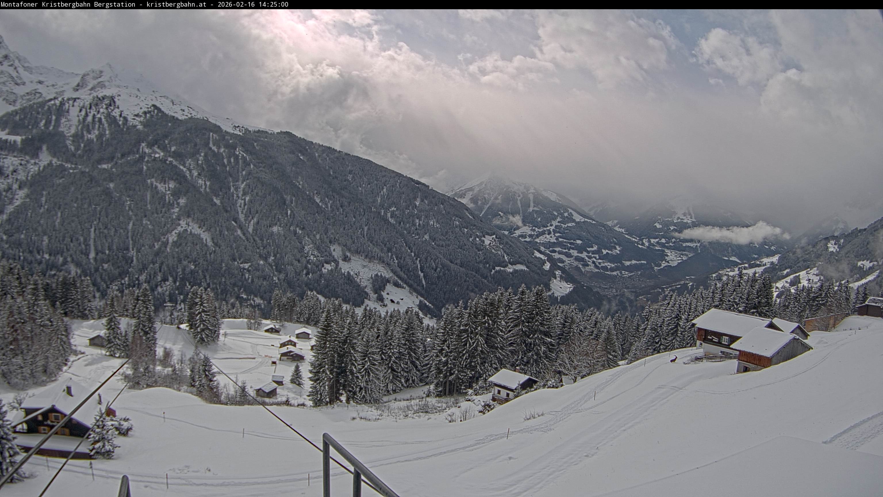 Archiv Foto Webcam Bergstation Montafoner Kristbergbahn, Vorarlberg