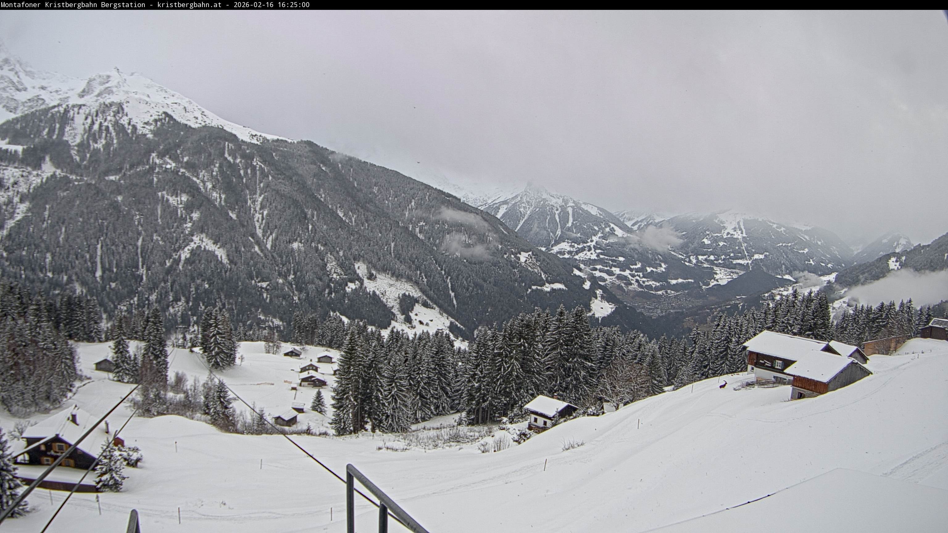 Archiv Foto Webcam Bergstation Montafoner Kristbergbahn, Vorarlberg