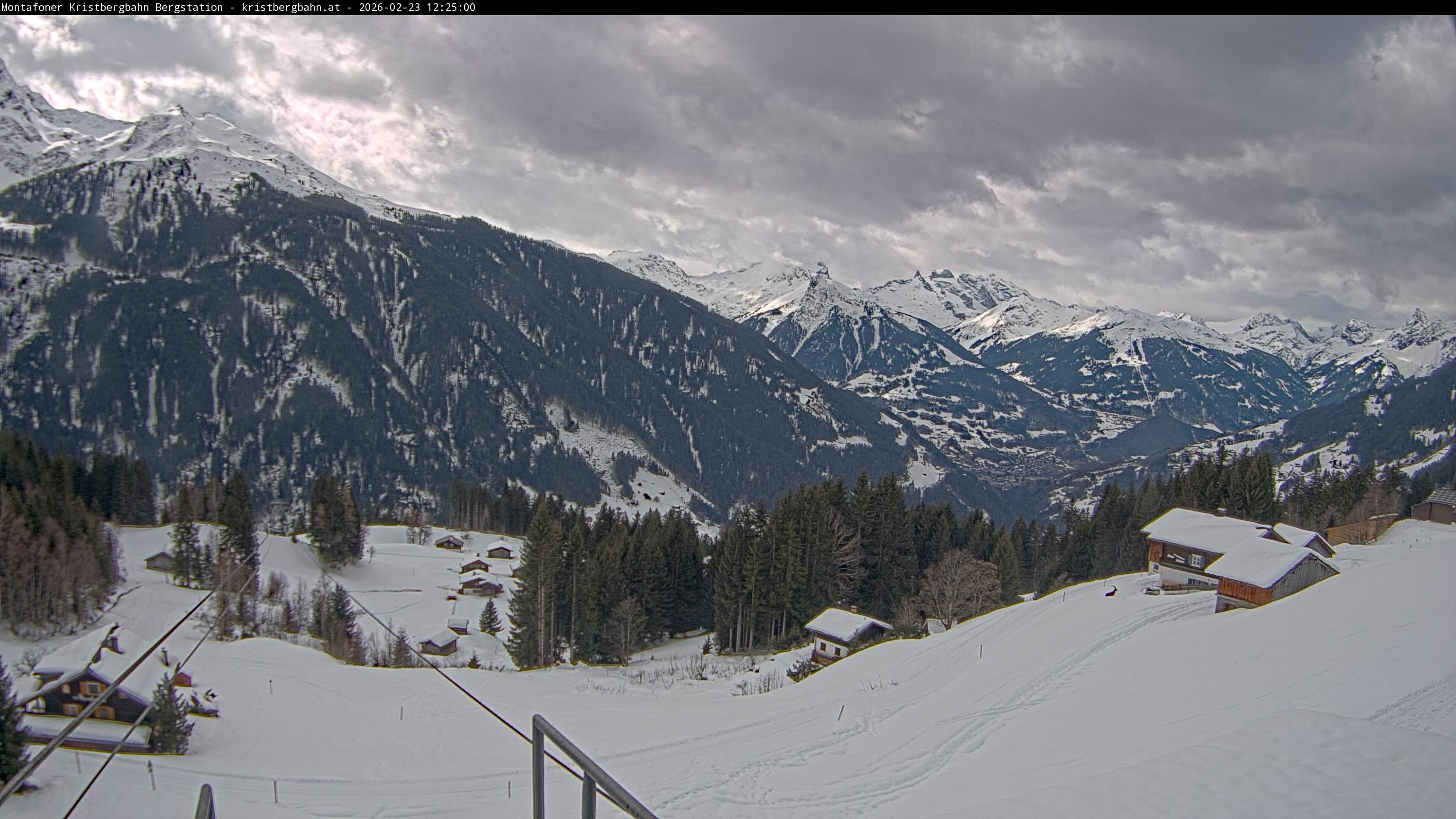 Archiv Foto Webcam Bergstation Montafoner Kristbergbahn, Vorarlberg