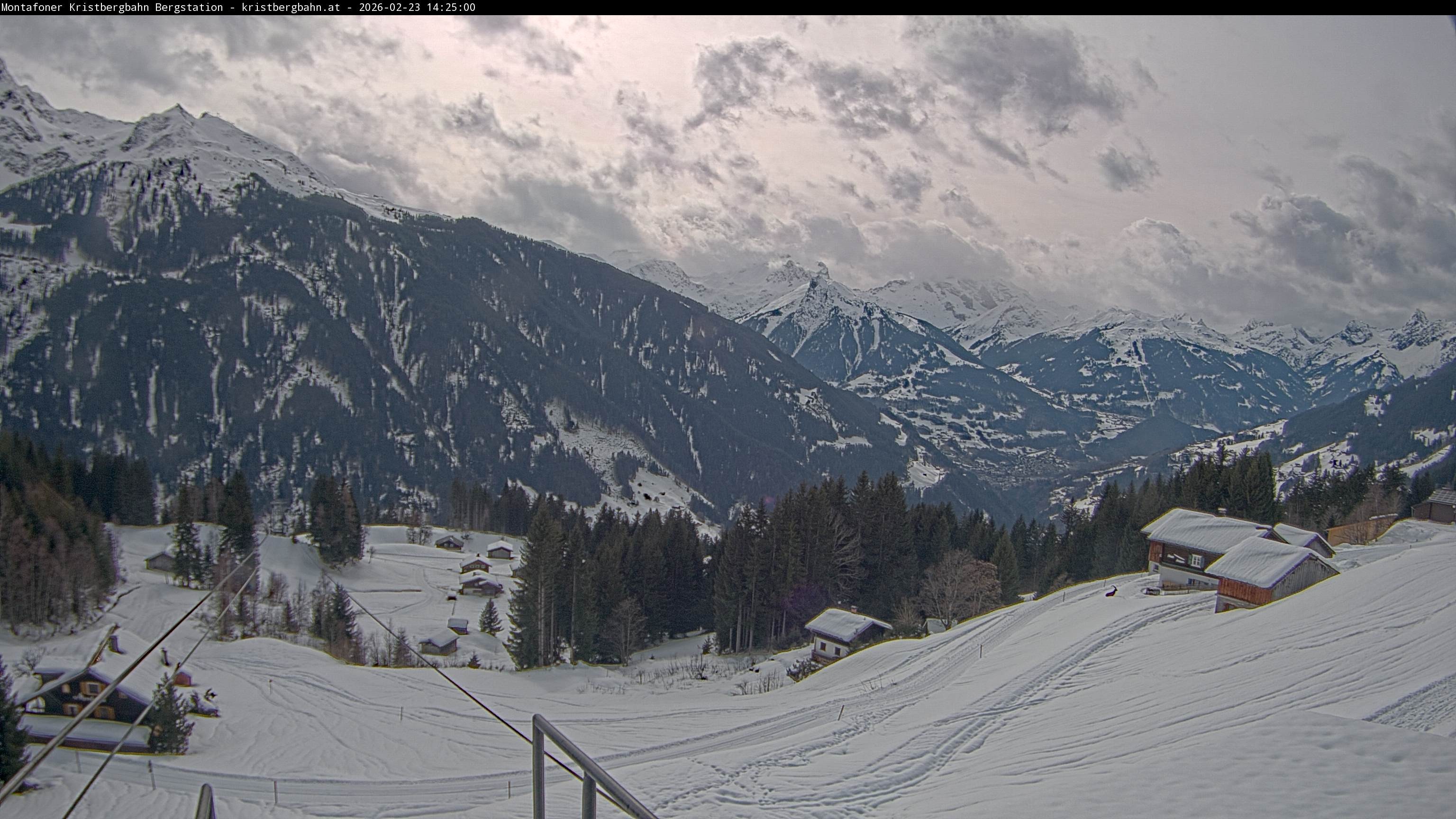 Archiv Foto Webcam Bergstation Montafoner Kristbergbahn, Vorarlberg