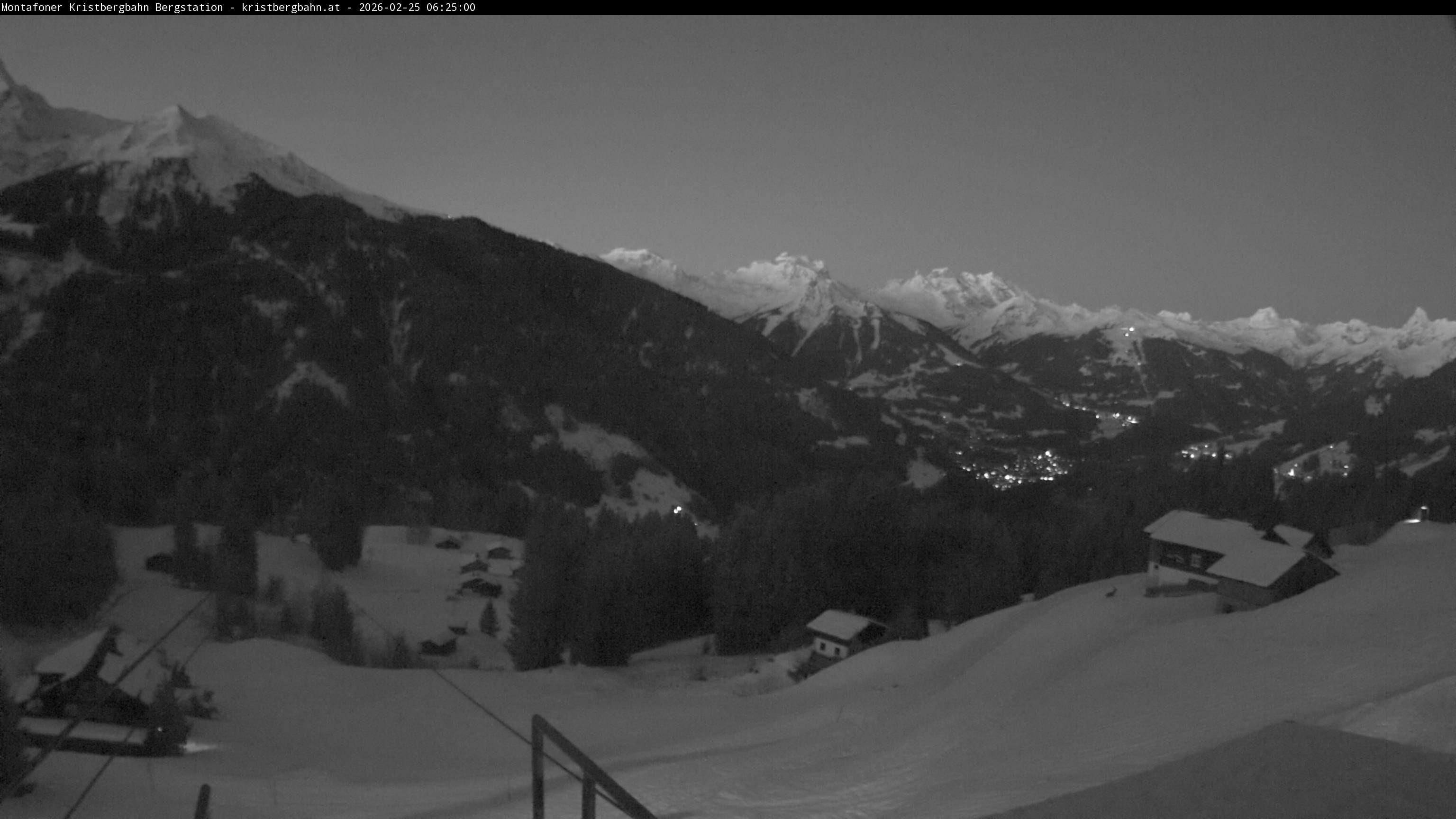Archiv Foto Webcam Bergstation Montafoner Kristbergbahn, Vorarlberg