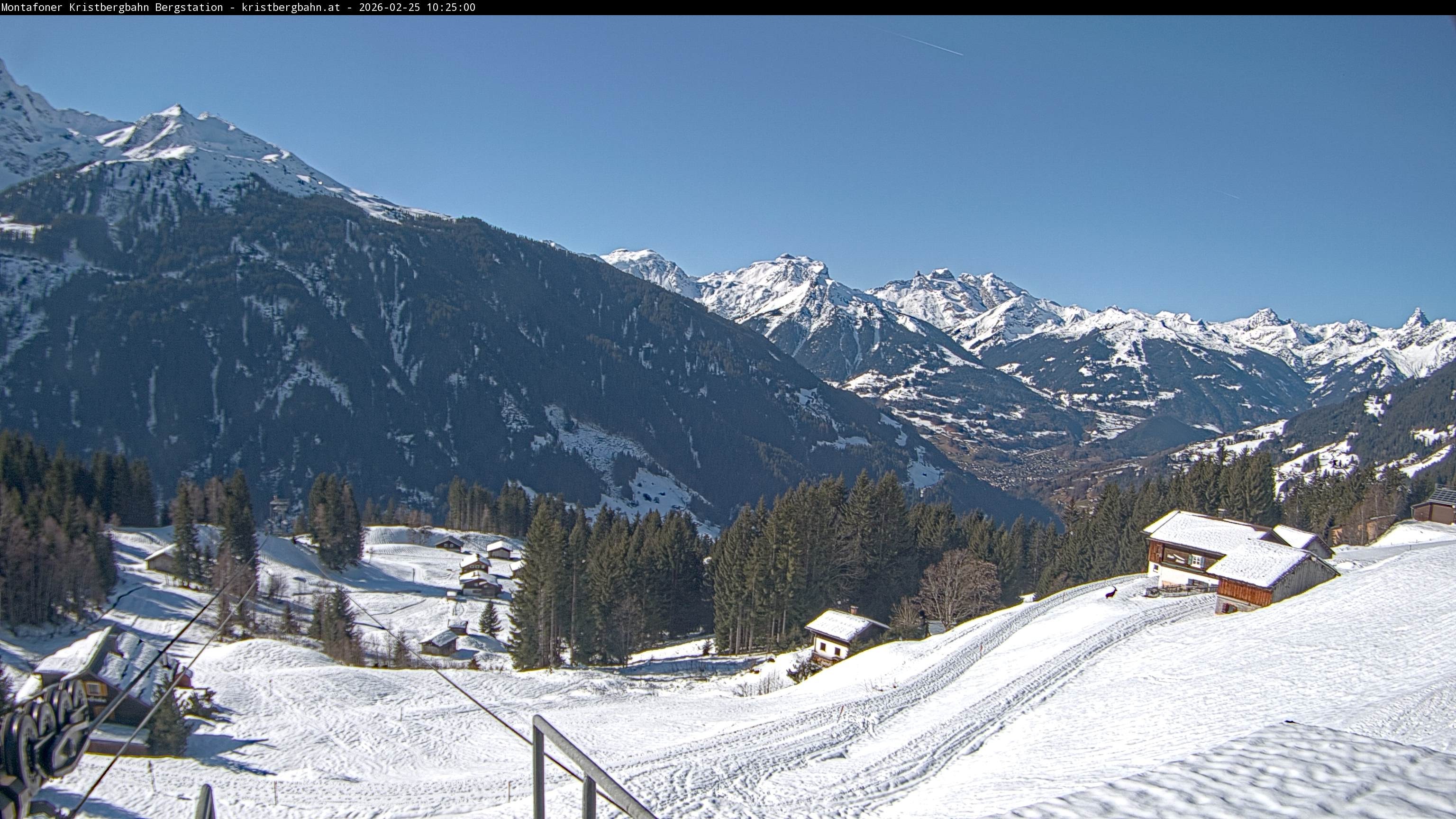 Archiv Foto Webcam Bergstation Montafoner Kristbergbahn, Vorarlberg