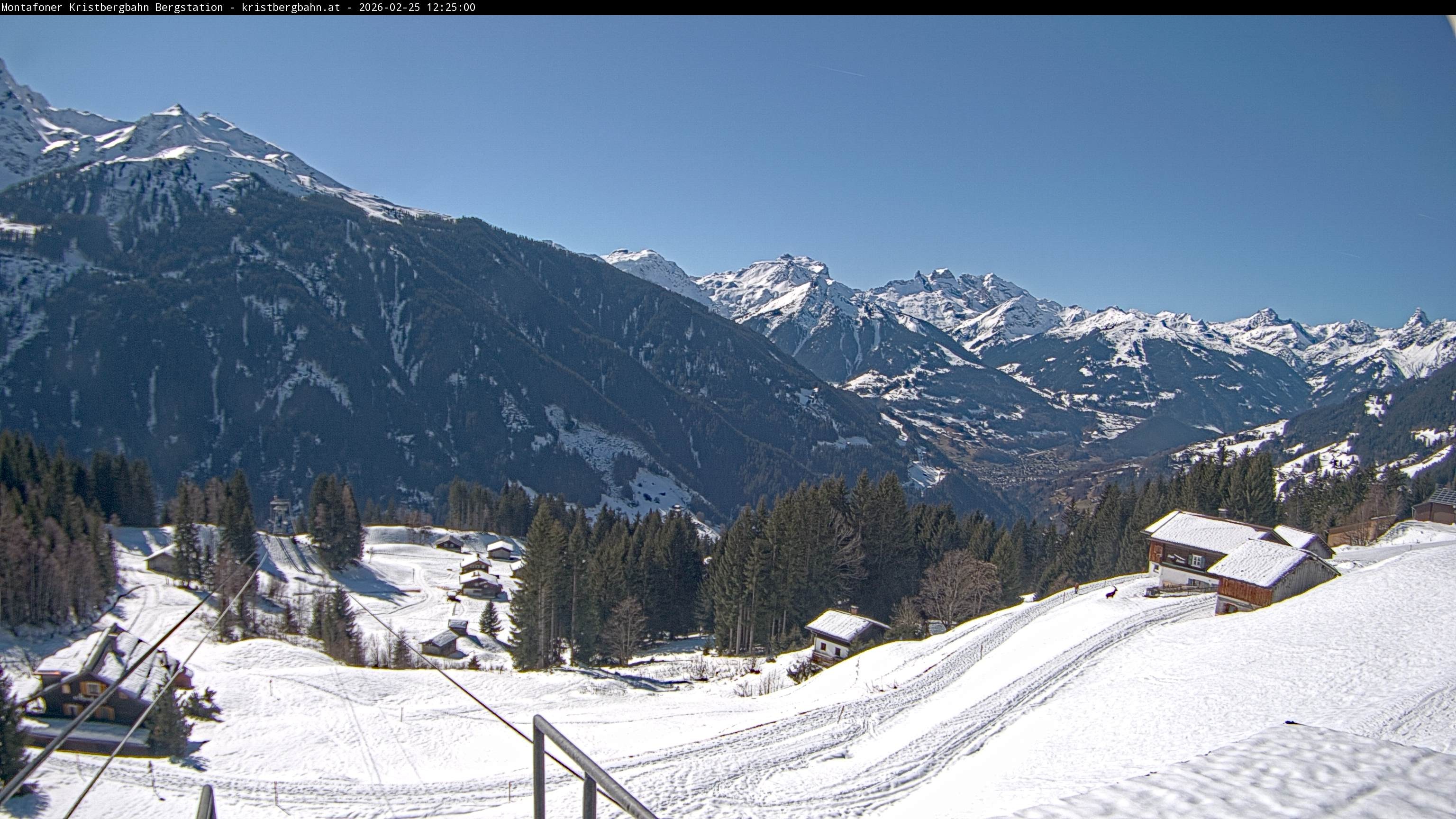 Archiv Foto Webcam Bergstation Montafoner Kristbergbahn, Vorarlberg