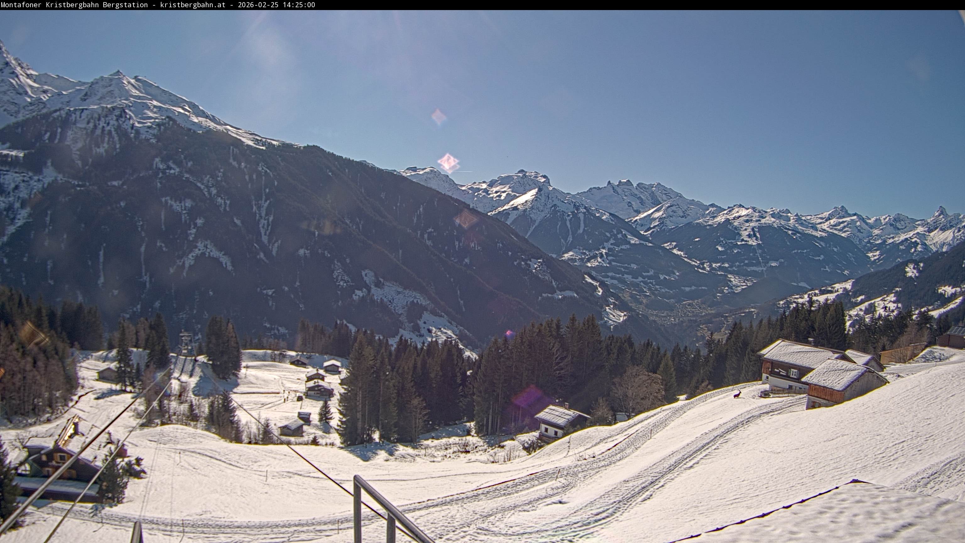 Archiv Foto Webcam Bergstation Montafoner Kristbergbahn, Vorarlberg