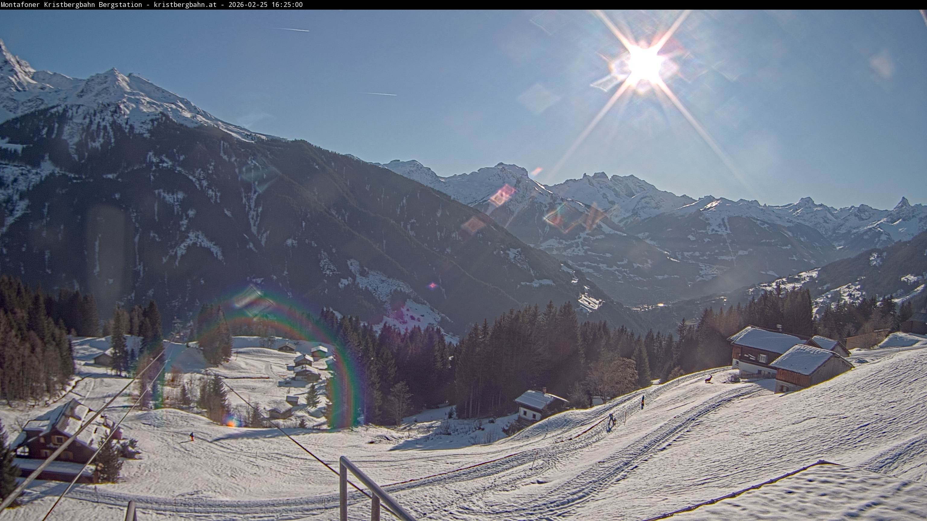 Archiv Foto Webcam Bergstation Montafoner Kristbergbahn, Vorarlberg