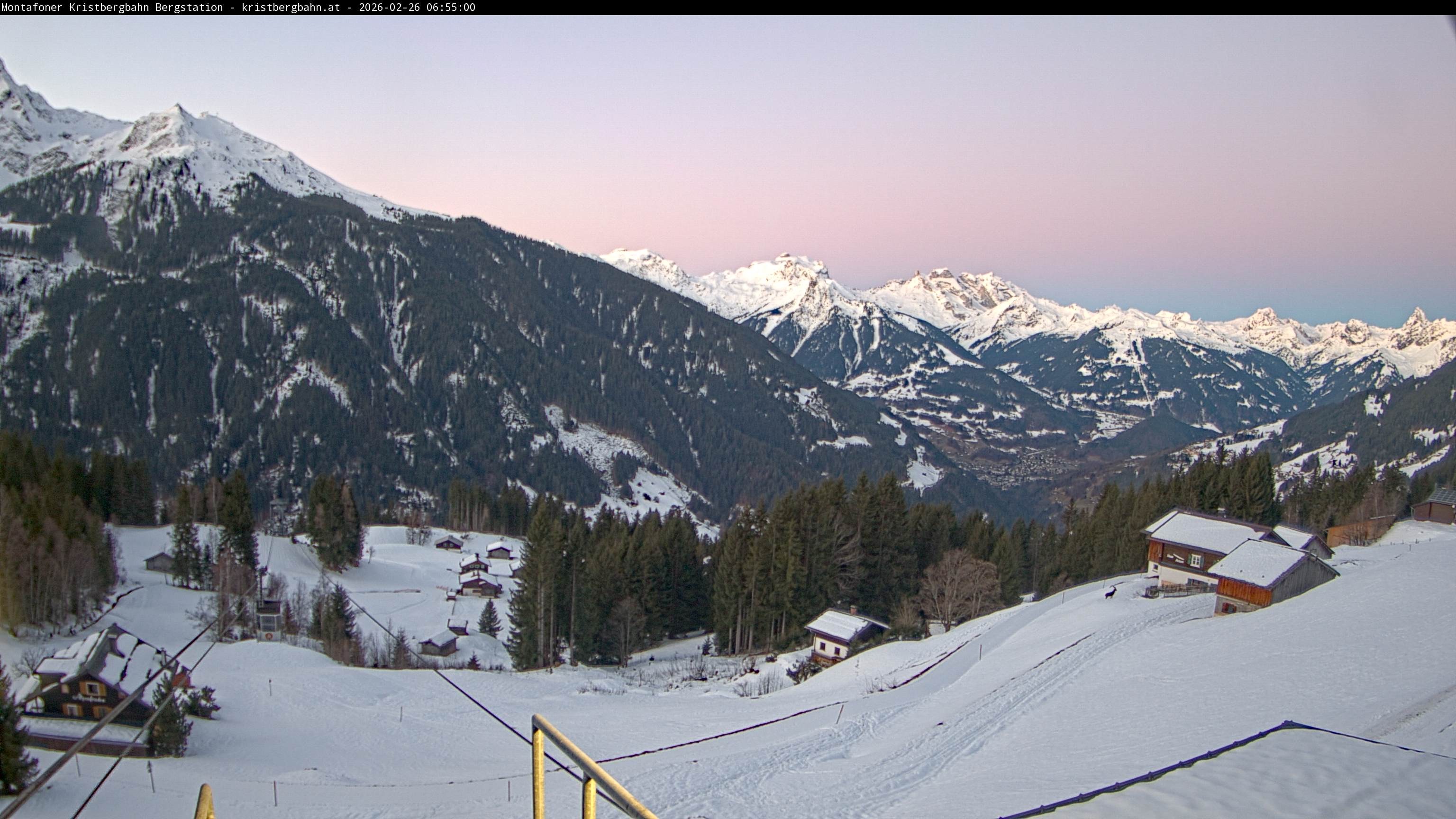Archived image Webcam Top station Montafoner Kristbergbahn, Vorarlberg