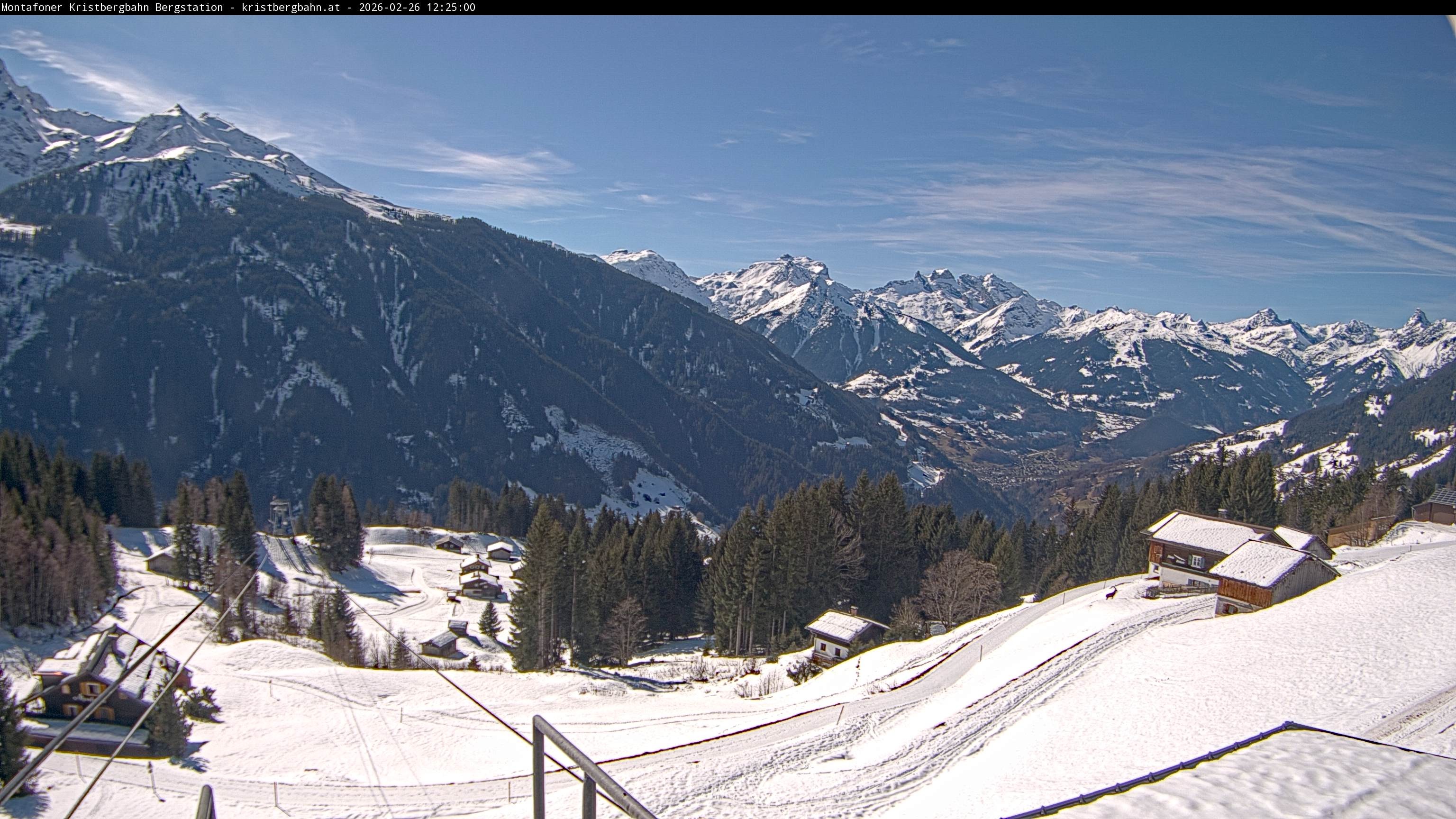 Archived image Webcam Top station Montafoner Kristbergbahn, Vorarlberg