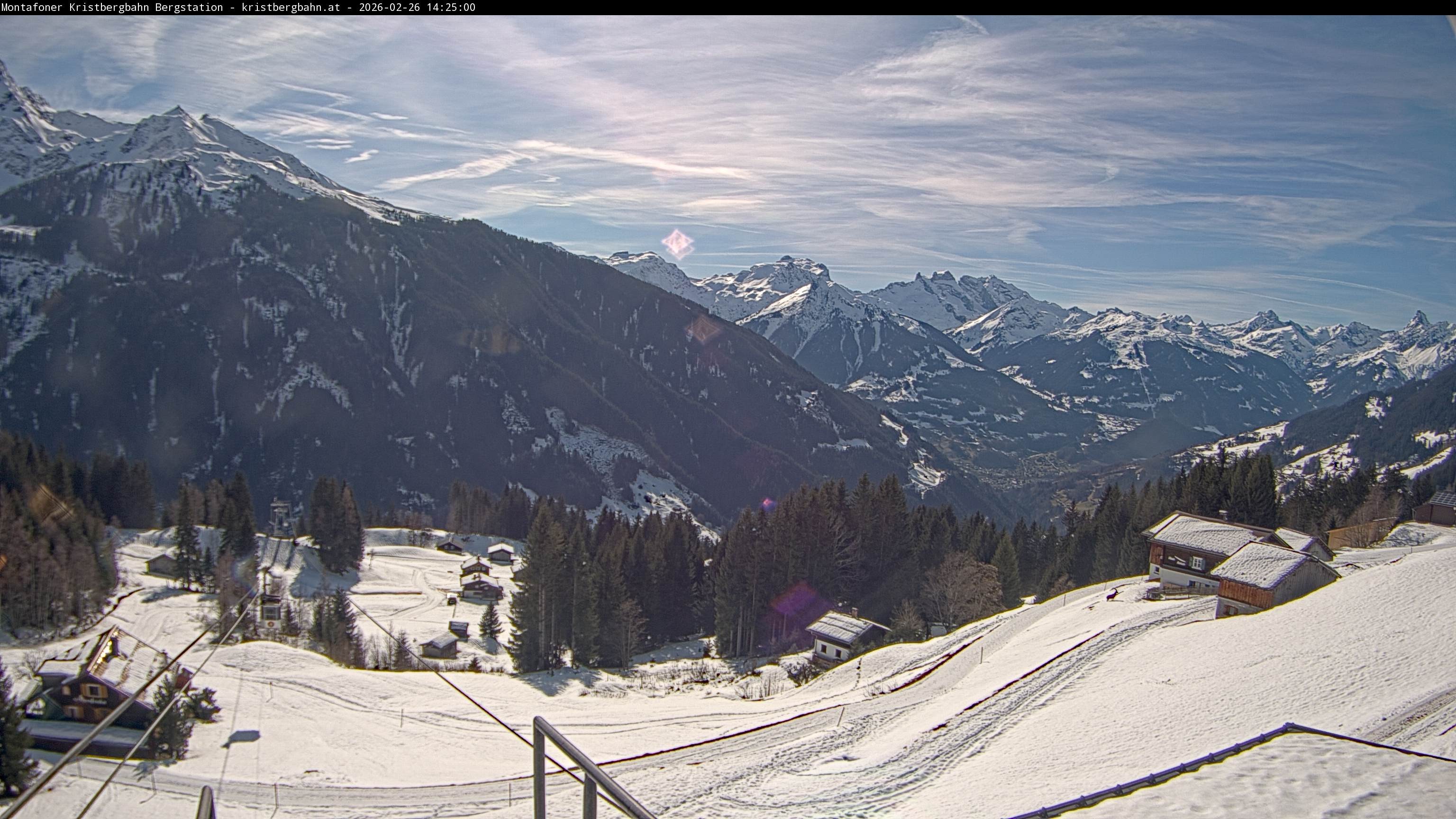Archived image Webcam Top station Montafoner Kristbergbahn, Vorarlberg