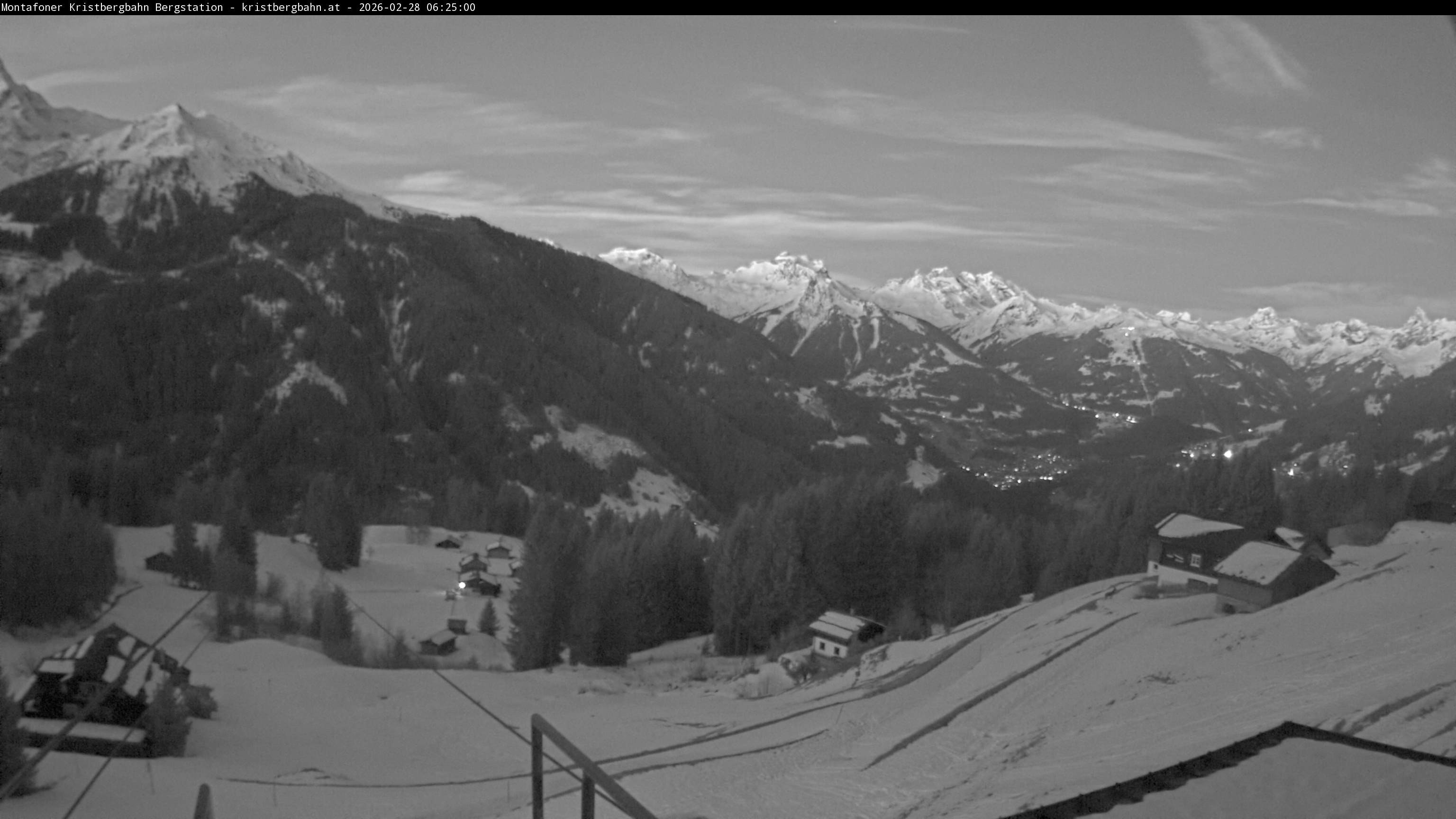 Archiv Foto Webcam Bergstation Montafoner Kristbergbahn, Vorarlberg
