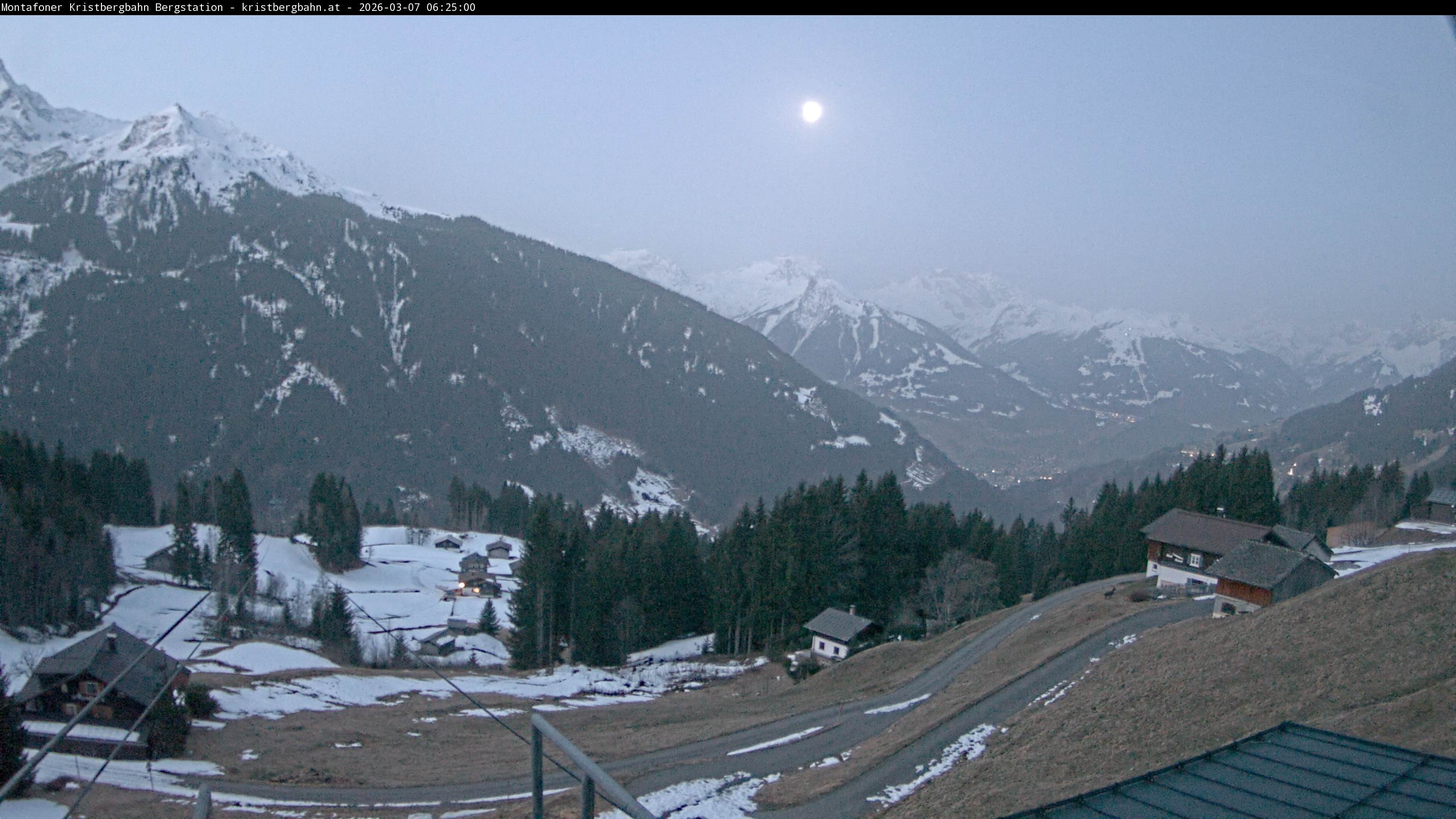 Archiv Foto Webcam Bergstation Montafoner Kristbergbahn, Vorarlberg