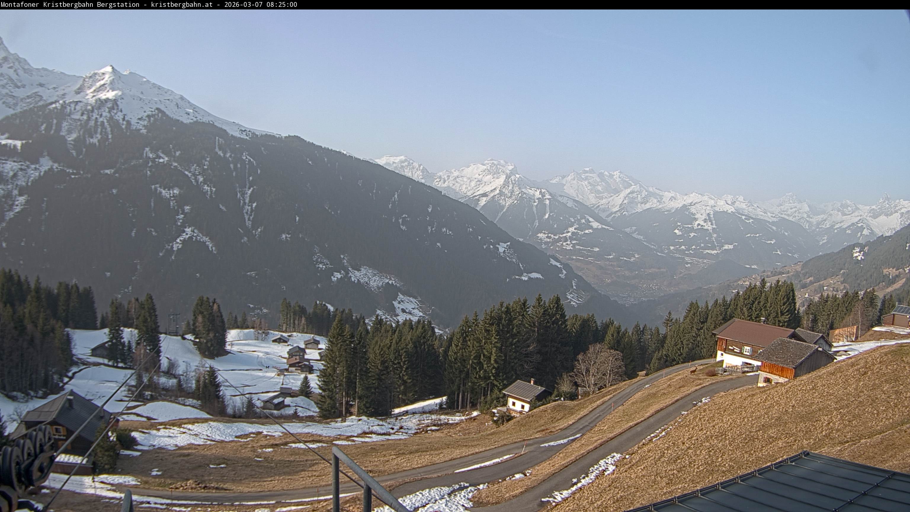 Archiv Foto Webcam Bergstation Montafoner Kristbergbahn, Vorarlberg