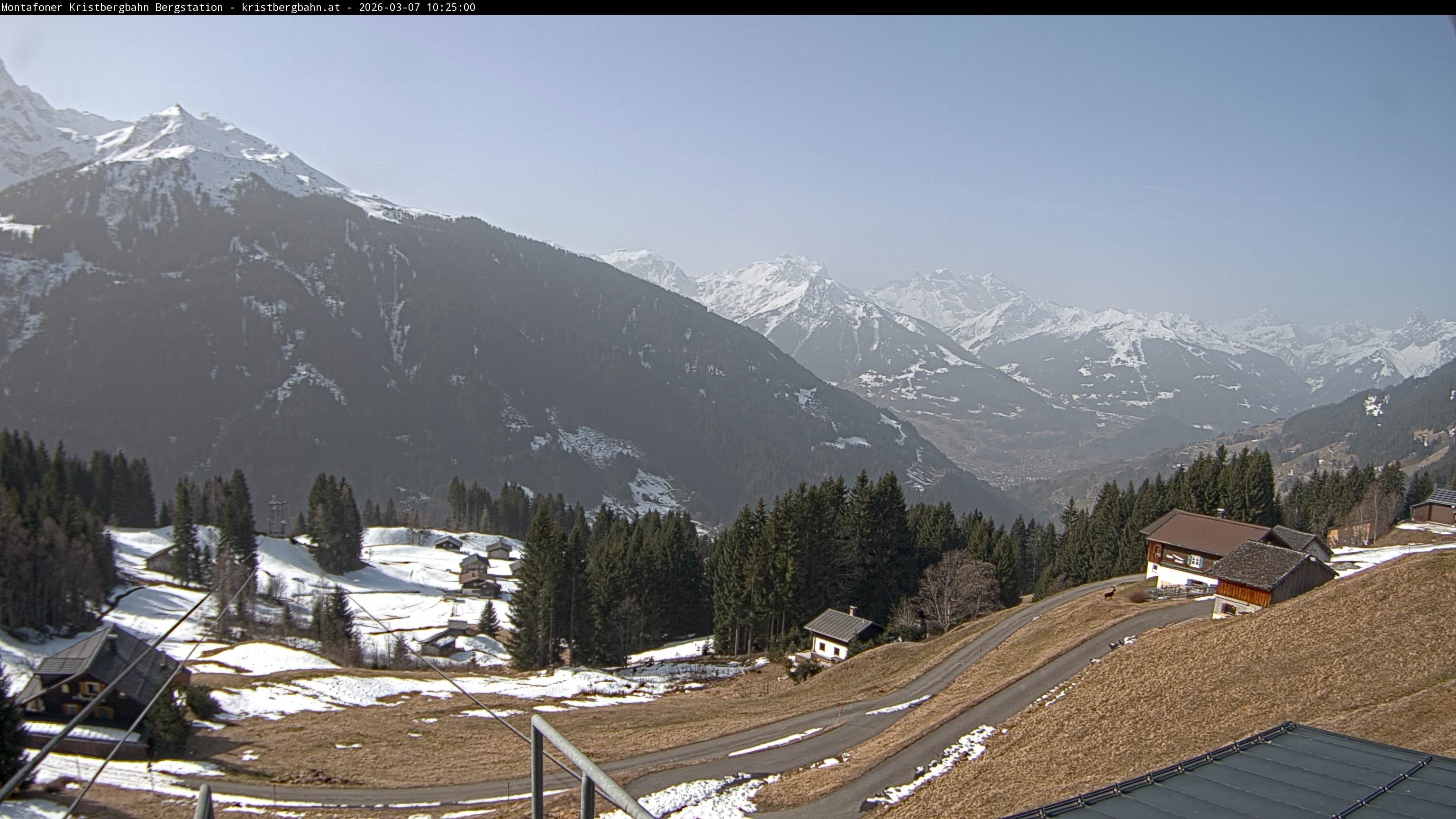 Archiv Foto Webcam Bergstation Montafoner Kristbergbahn, Vorarlberg