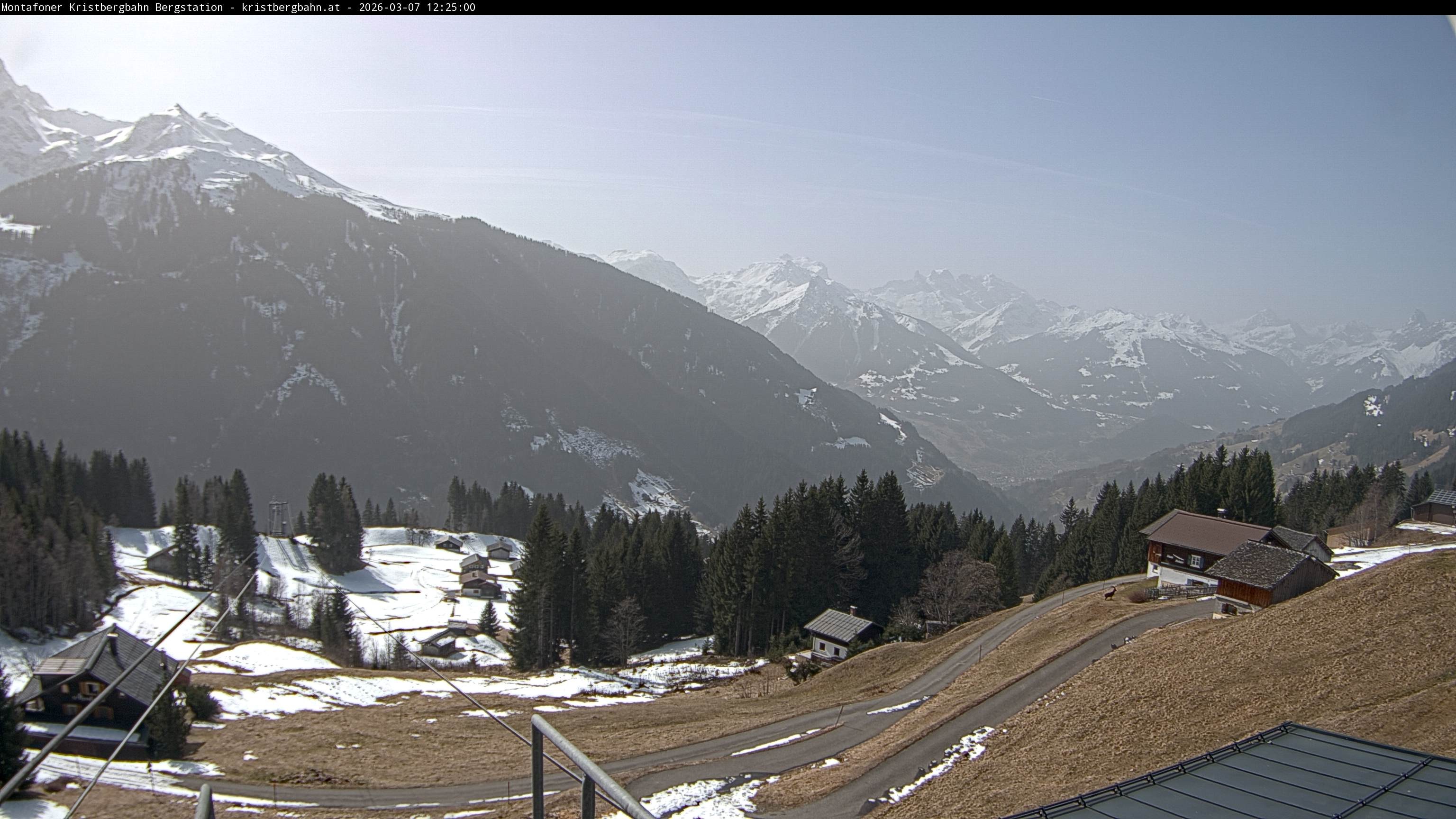 Archiv Foto Webcam Bergstation Montafoner Kristbergbahn, Vorarlberg