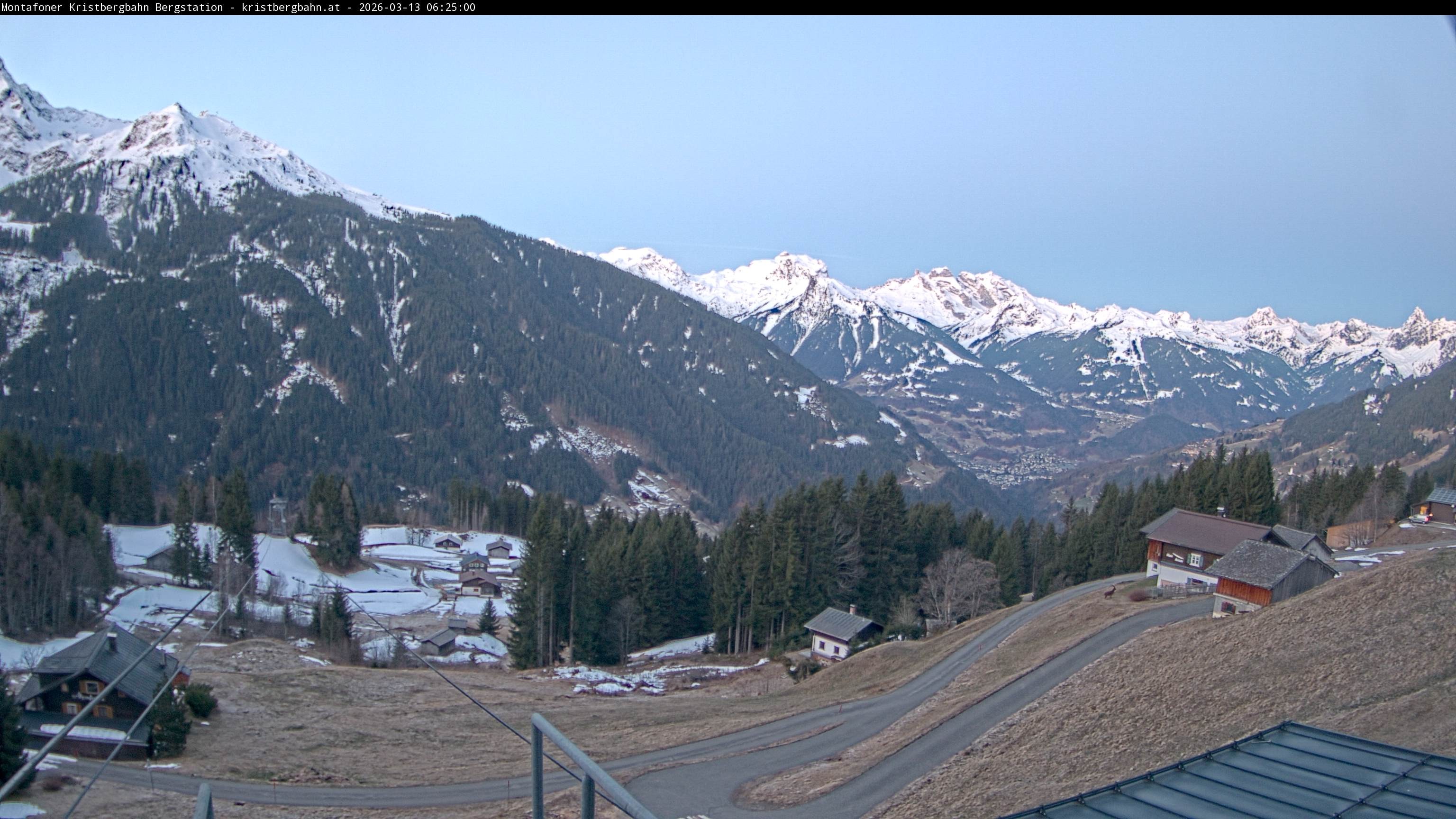 Archiv Foto Webcam Bergstation Montafoner Kristbergbahn, Vorarlberg