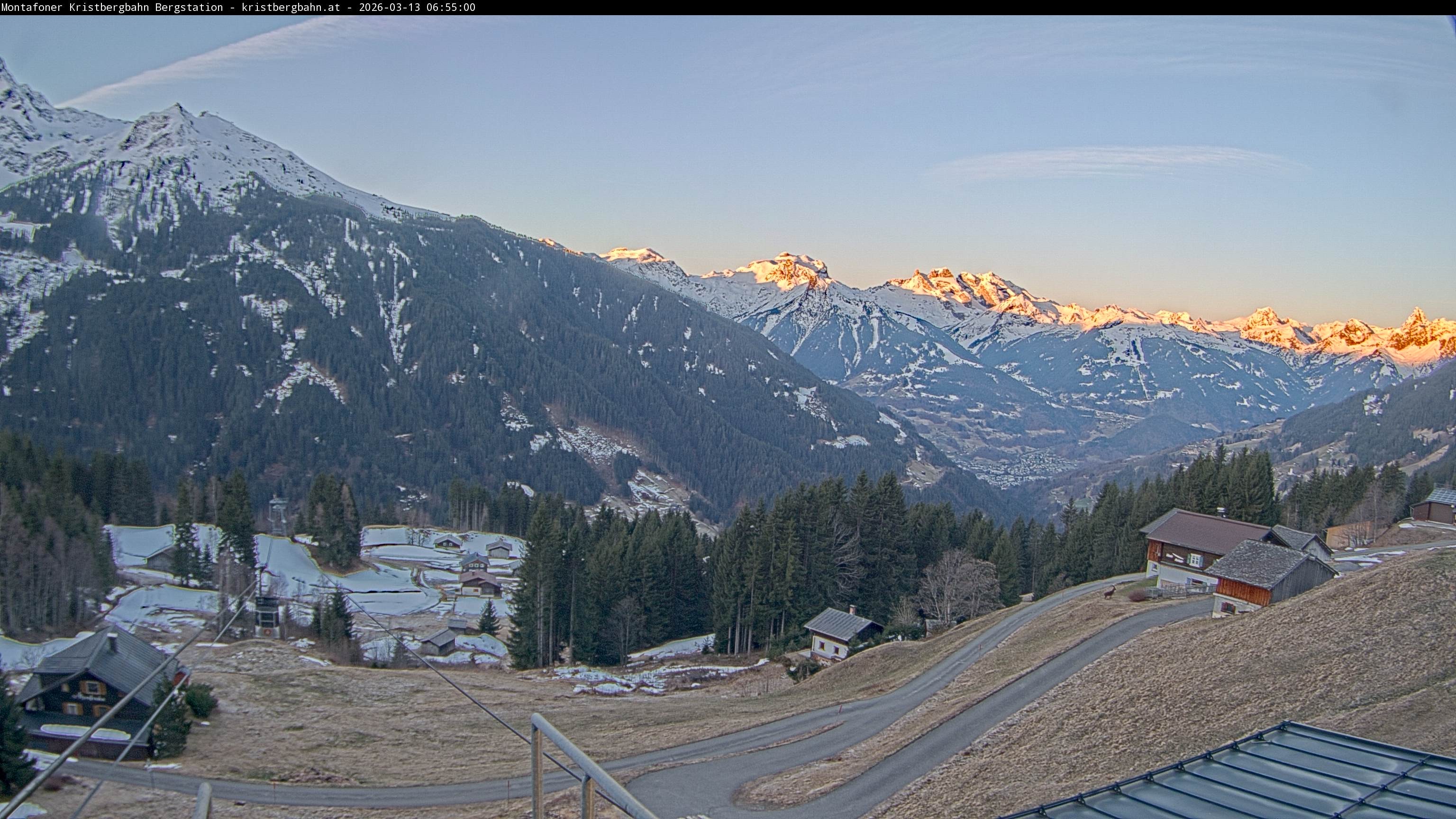 Archiv Foto Webcam Bergstation Montafoner Kristbergbahn, Vorarlberg
