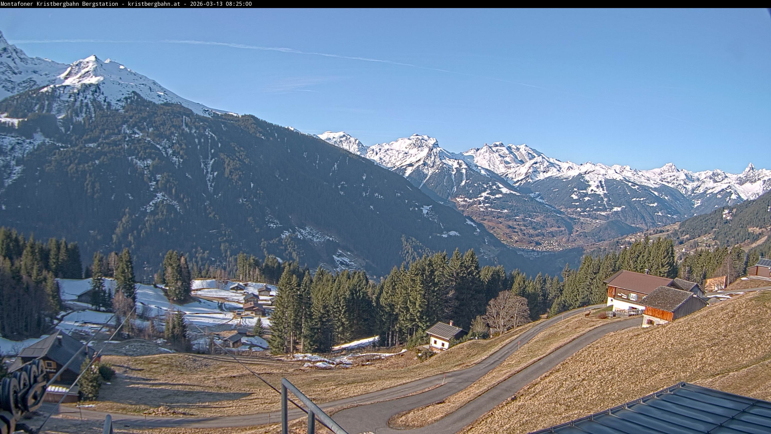 Archiv Foto Webcam Bergstation Montafoner Kristbergbahn, Vorarlberg