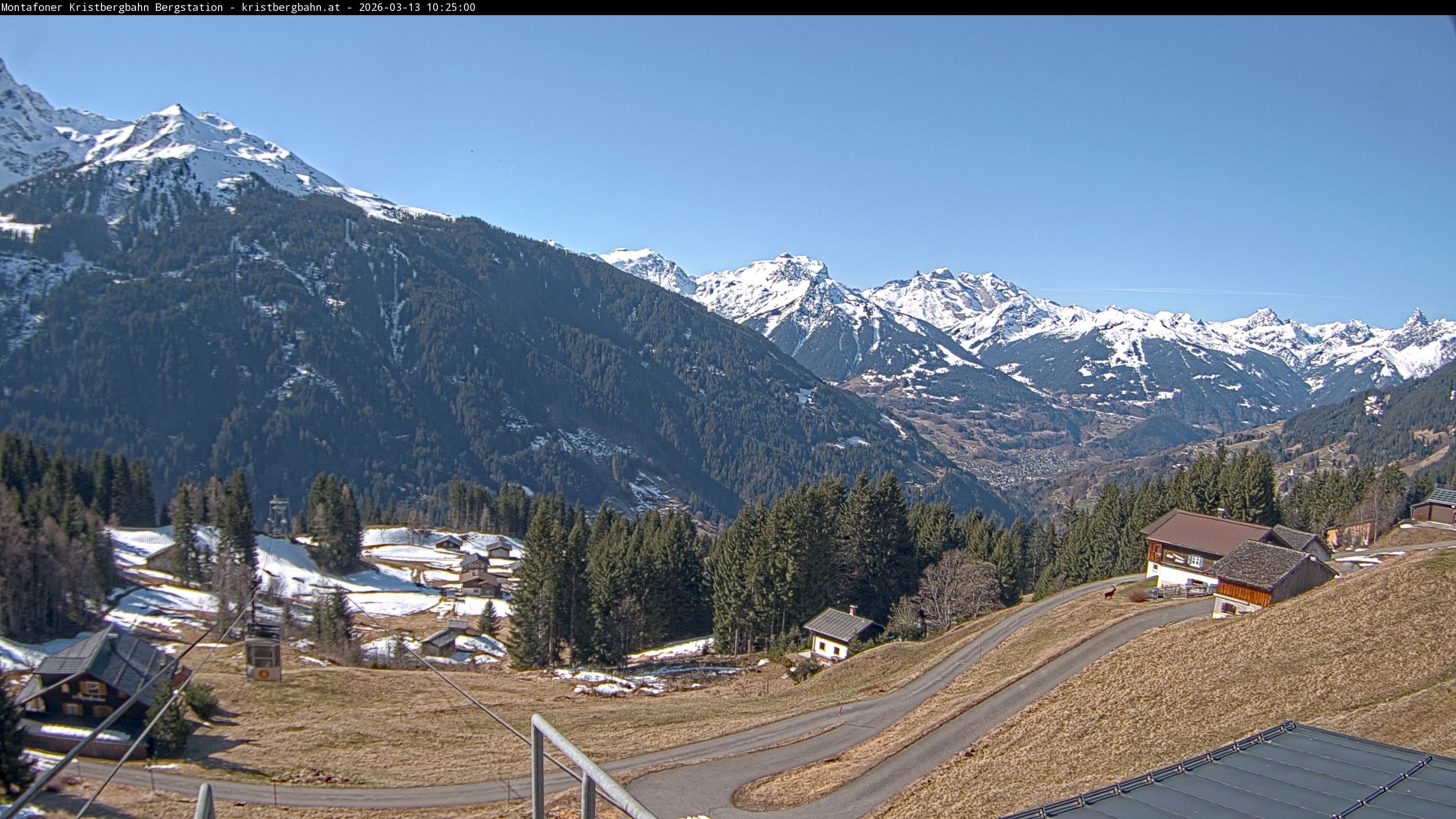 Archiv Foto Webcam Bergstation Montafoner Kristbergbahn, Vorarlberg