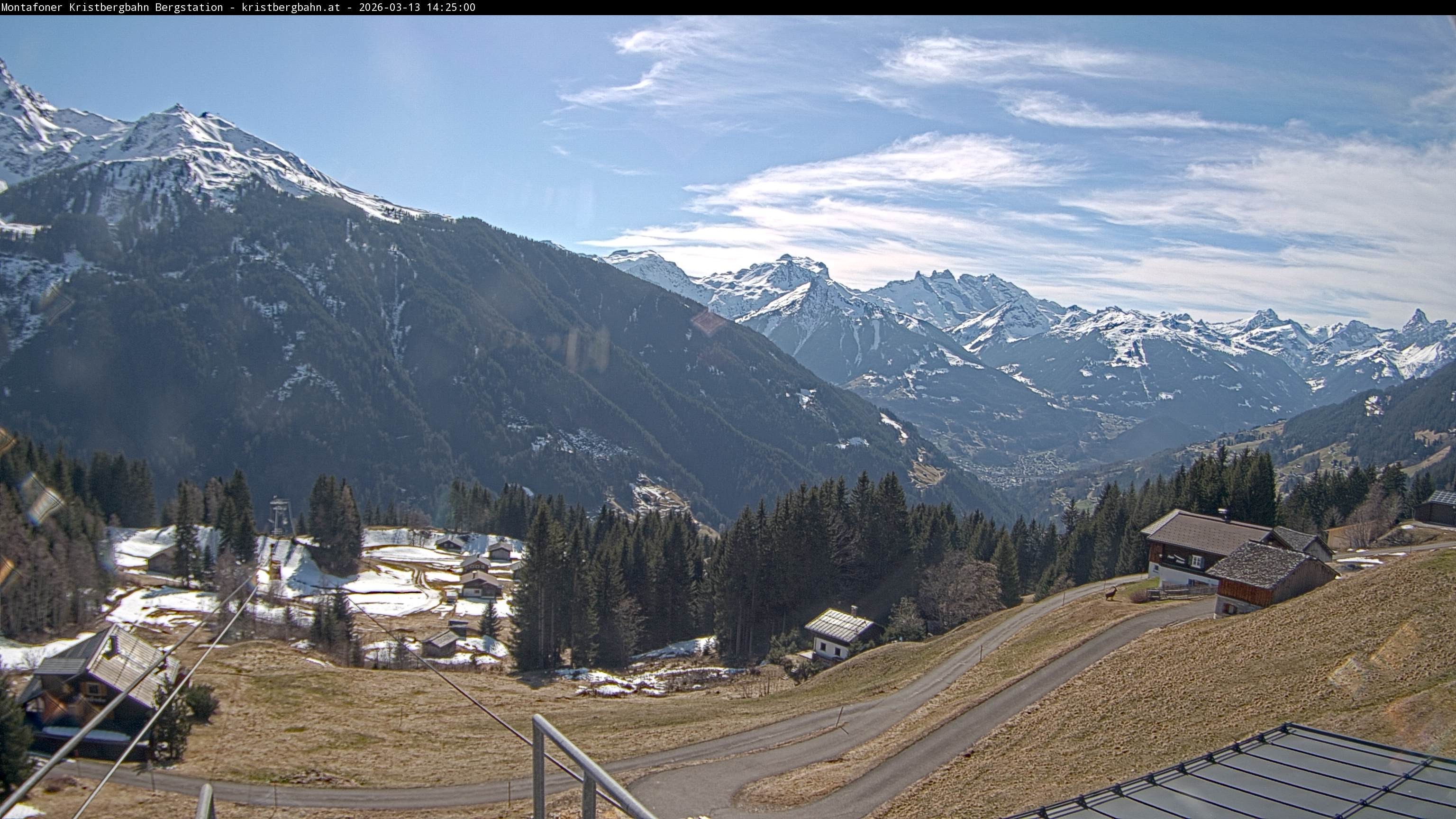 Archiv Foto Webcam Bergstation Montafoner Kristbergbahn, Vorarlberg