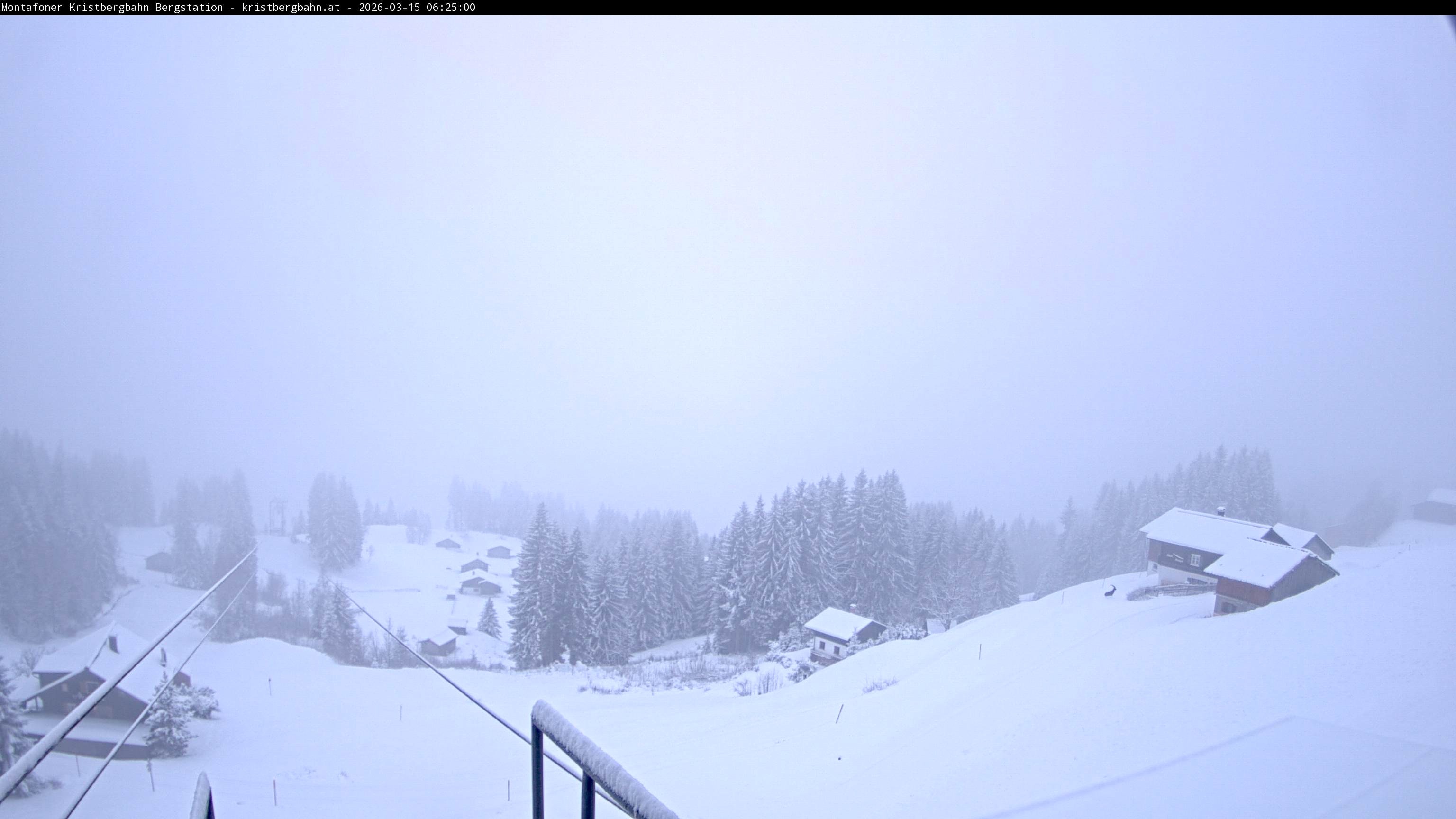 Archiv Foto Webcam Bergstation Montafoner Kristbergbahn, Vorarlberg