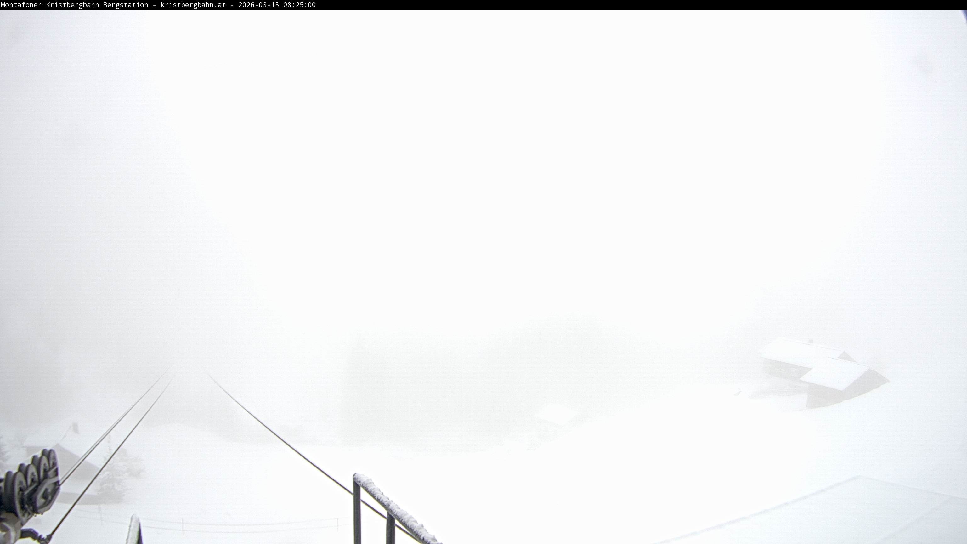 Archiv Foto Webcam Bergstation Montafoner Kristbergbahn, Vorarlberg