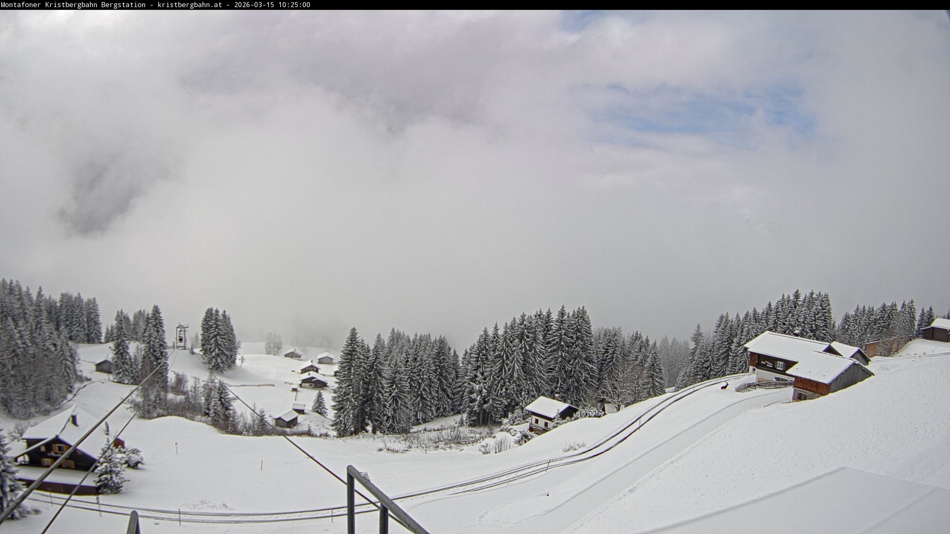 Archiv Foto Webcam Bergstation Montafoner Kristbergbahn, Vorarlberg