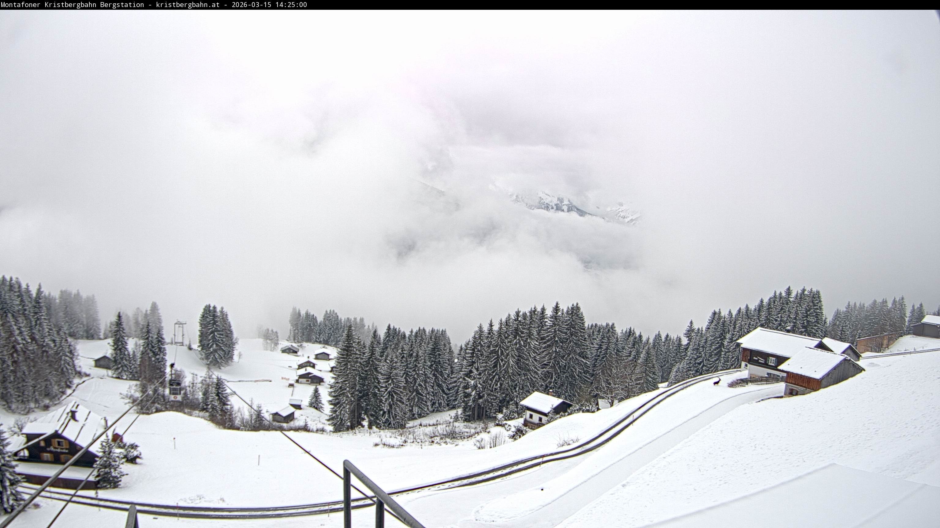 Archiv Foto Webcam Bergstation Montafoner Kristbergbahn, Vorarlberg