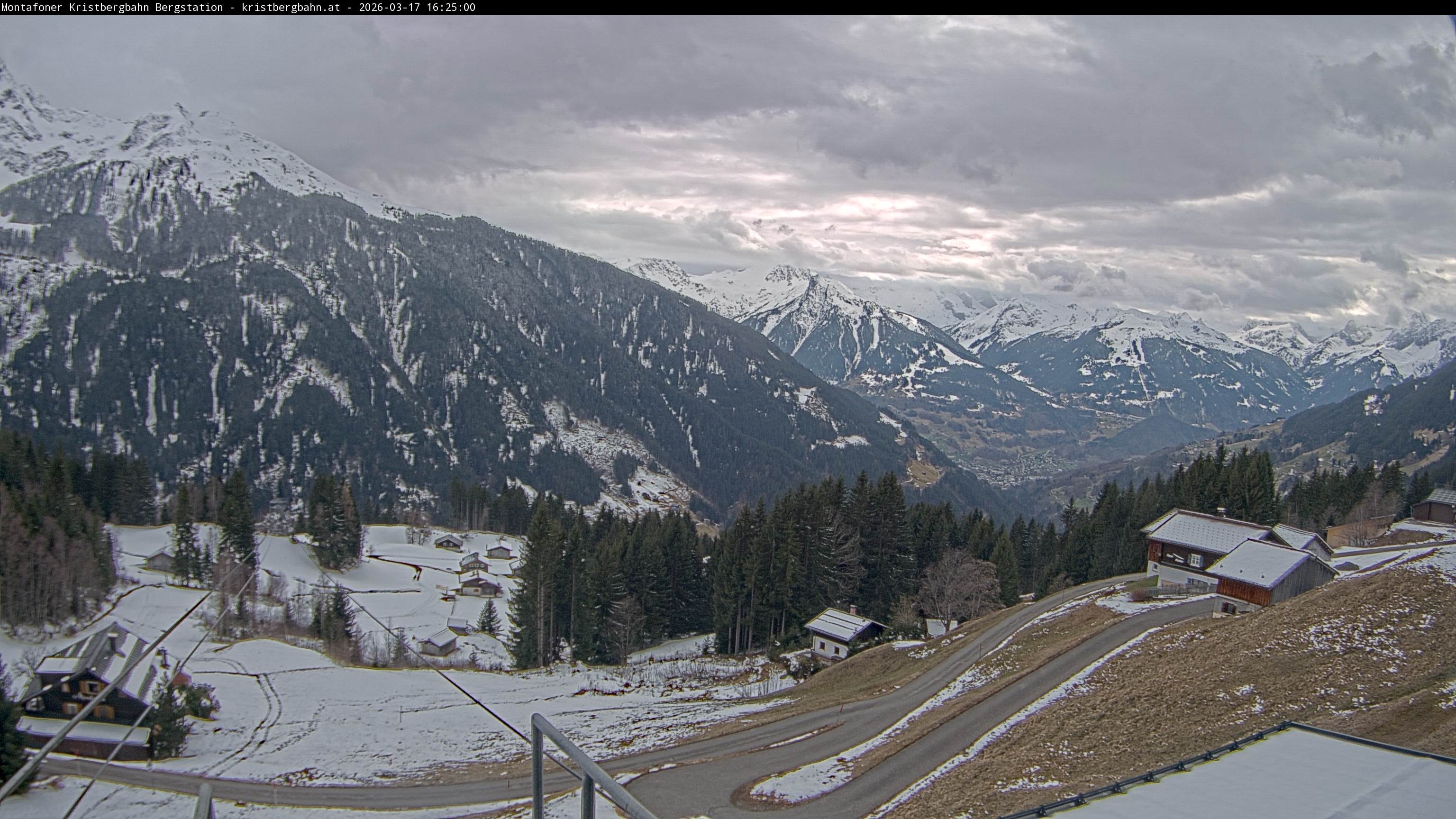 Archiv Foto Webcam Bergstation Montafoner Kristbergbahn, Vorarlberg