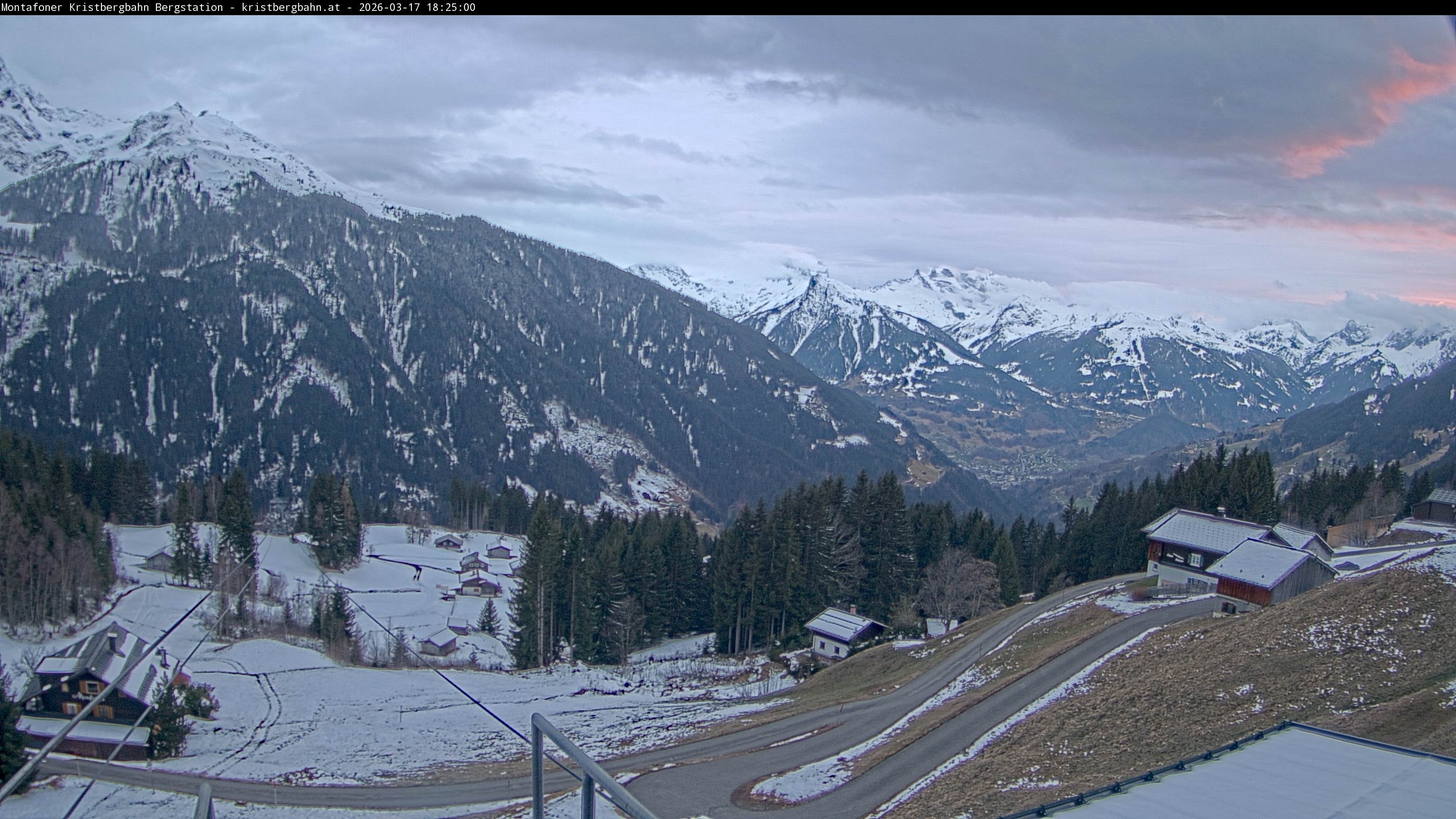 Archiv Foto Webcam Bergstation Montafoner Kristbergbahn, Vorarlberg