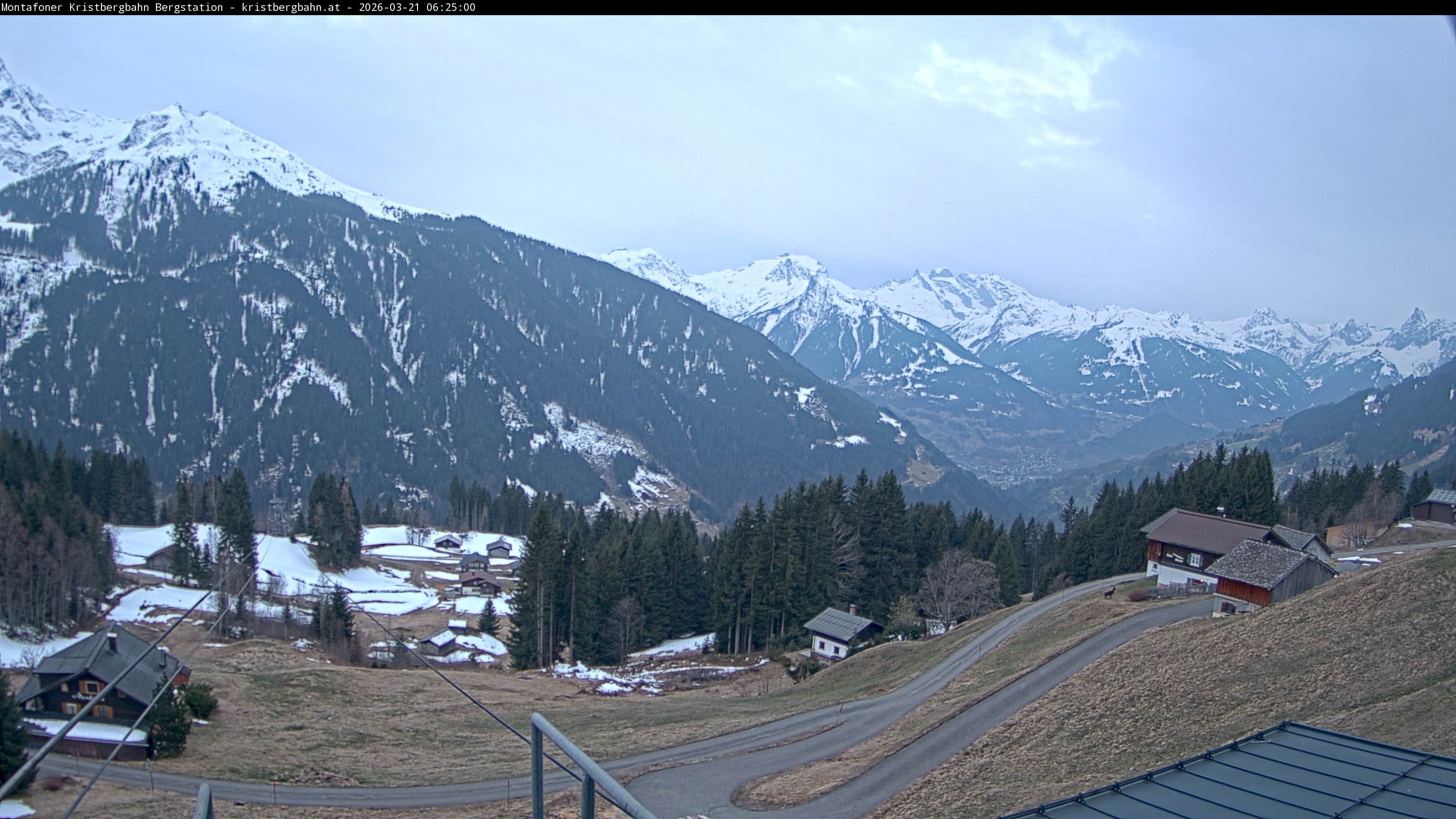 Archiv Foto Webcam Bergstation Montafoner Kristbergbahn, Vorarlberg