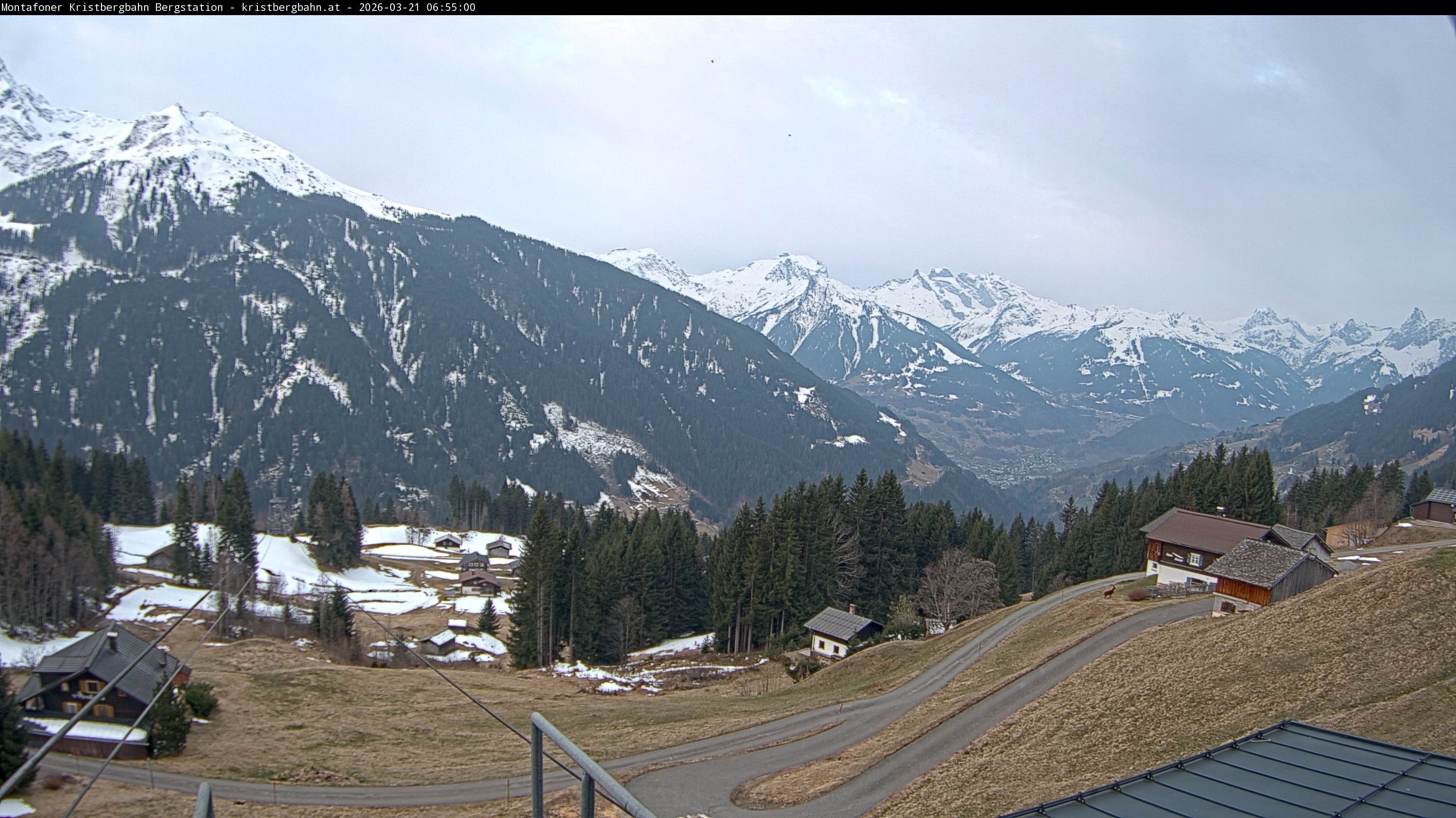 Archiv Foto Webcam Bergstation Montafoner Kristbergbahn, Vorarlberg