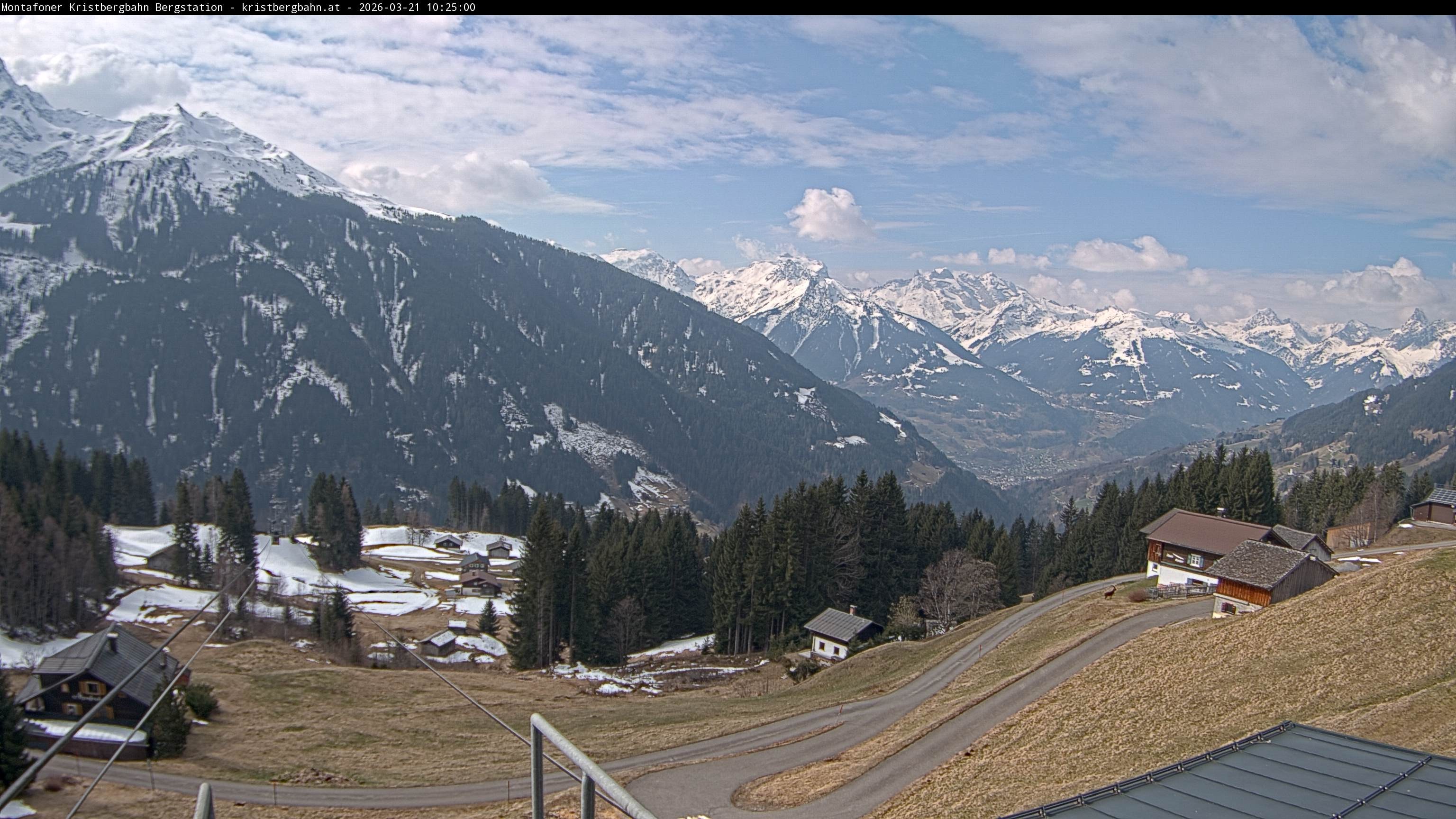 Archiv Foto Webcam Bergstation Montafoner Kristbergbahn, Vorarlberg