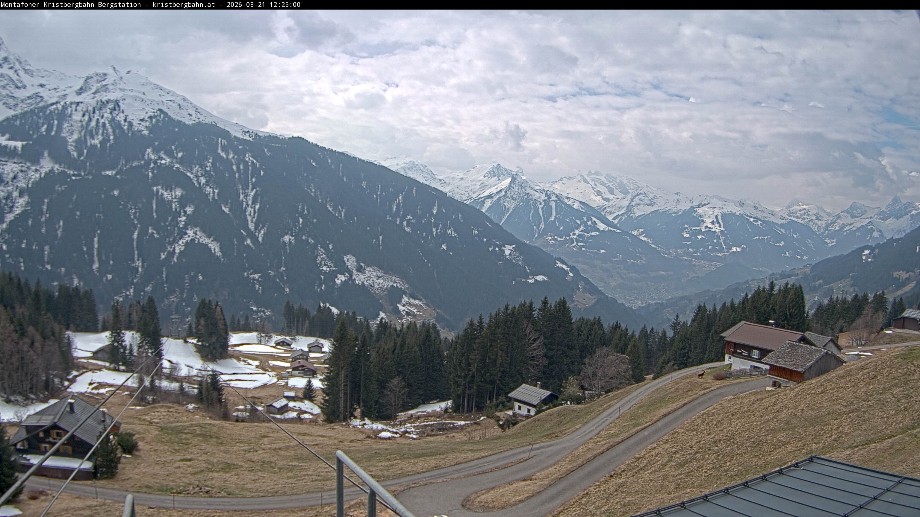Archiv Foto Webcam Bergstation Montafoner Kristbergbahn, Vorarlberg