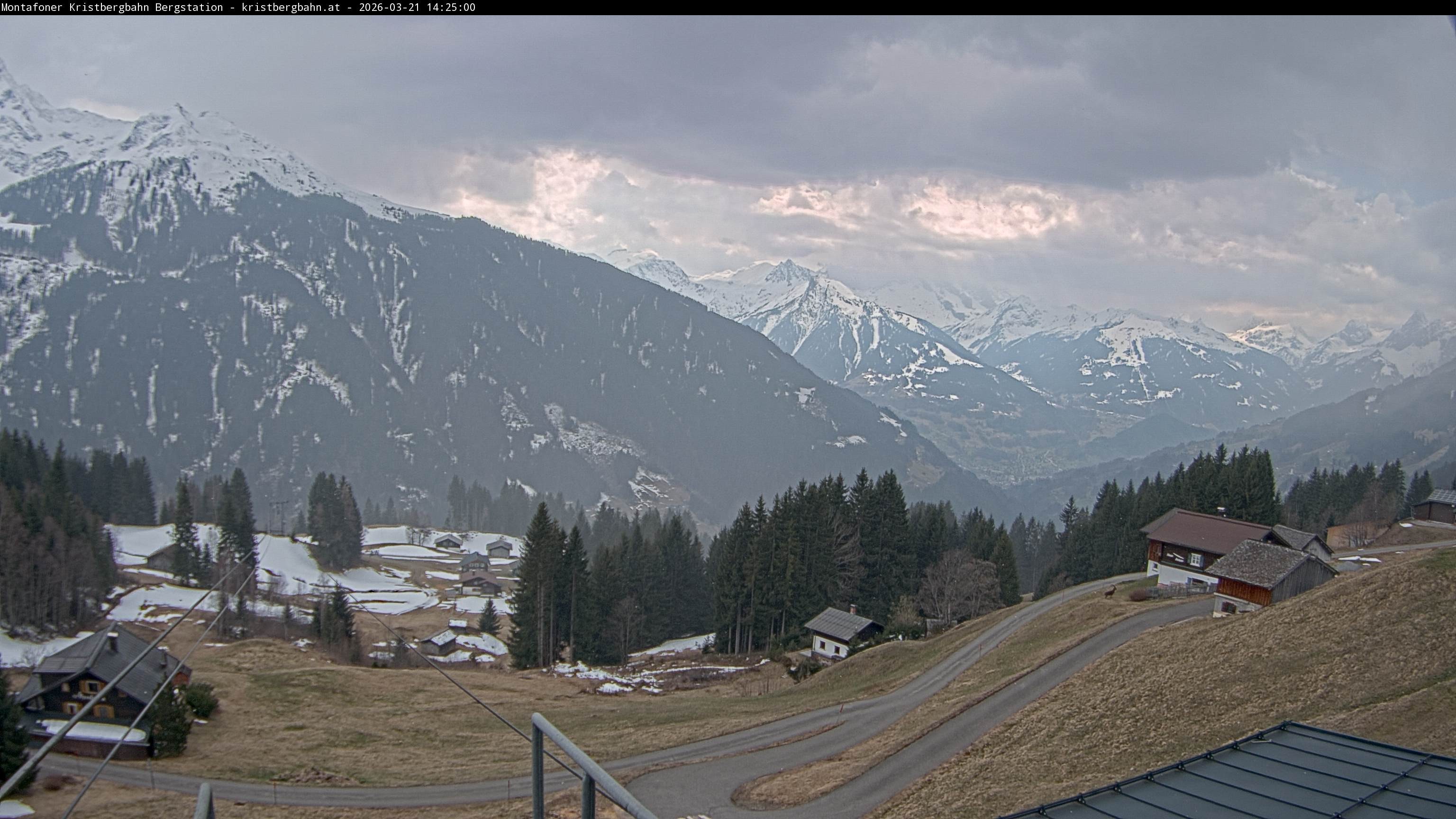 Archiv Foto Webcam Bergstation Montafoner Kristbergbahn, Vorarlberg