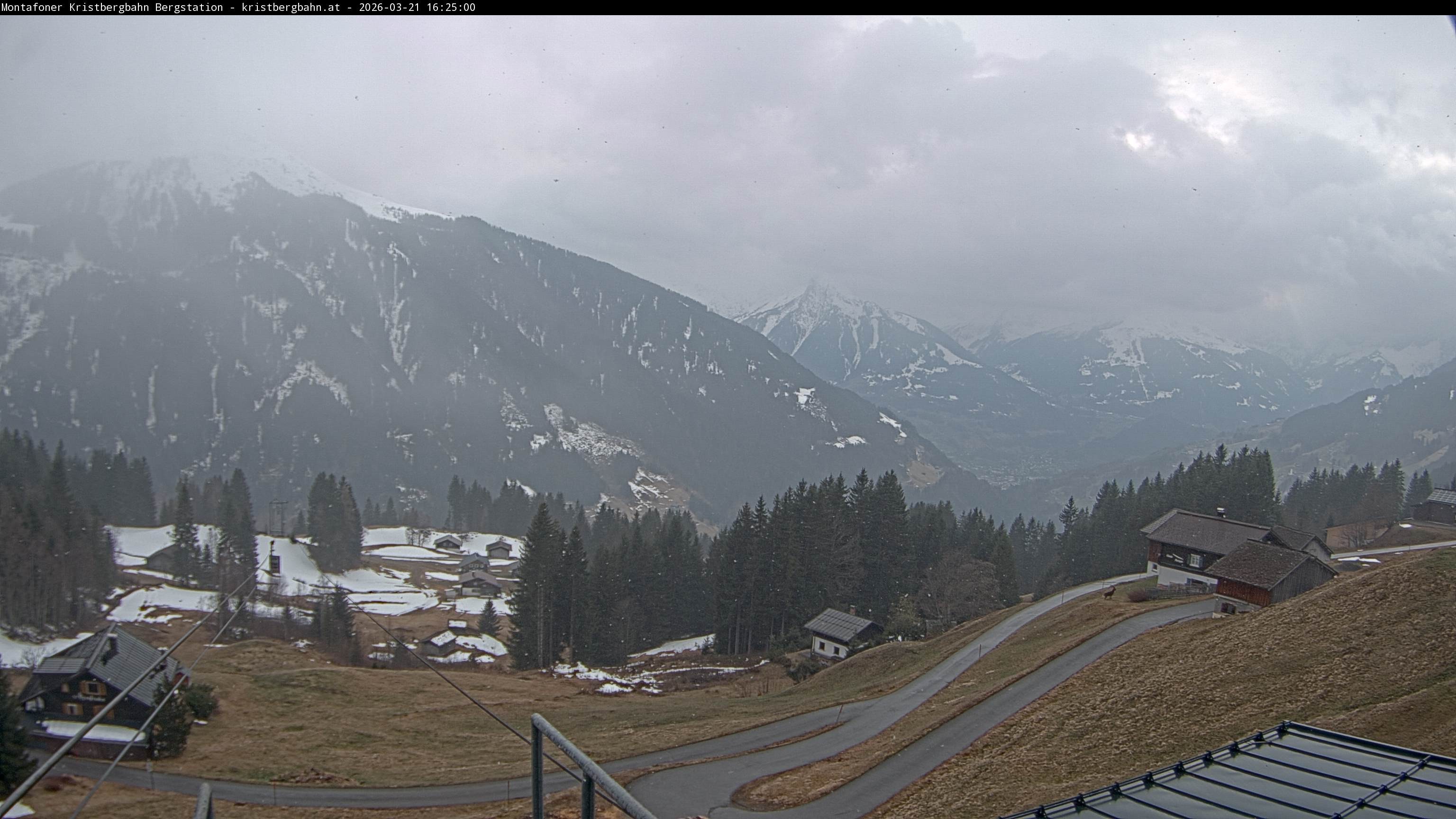 Archiv Foto Webcam Bergstation Montafoner Kristbergbahn, Vorarlberg