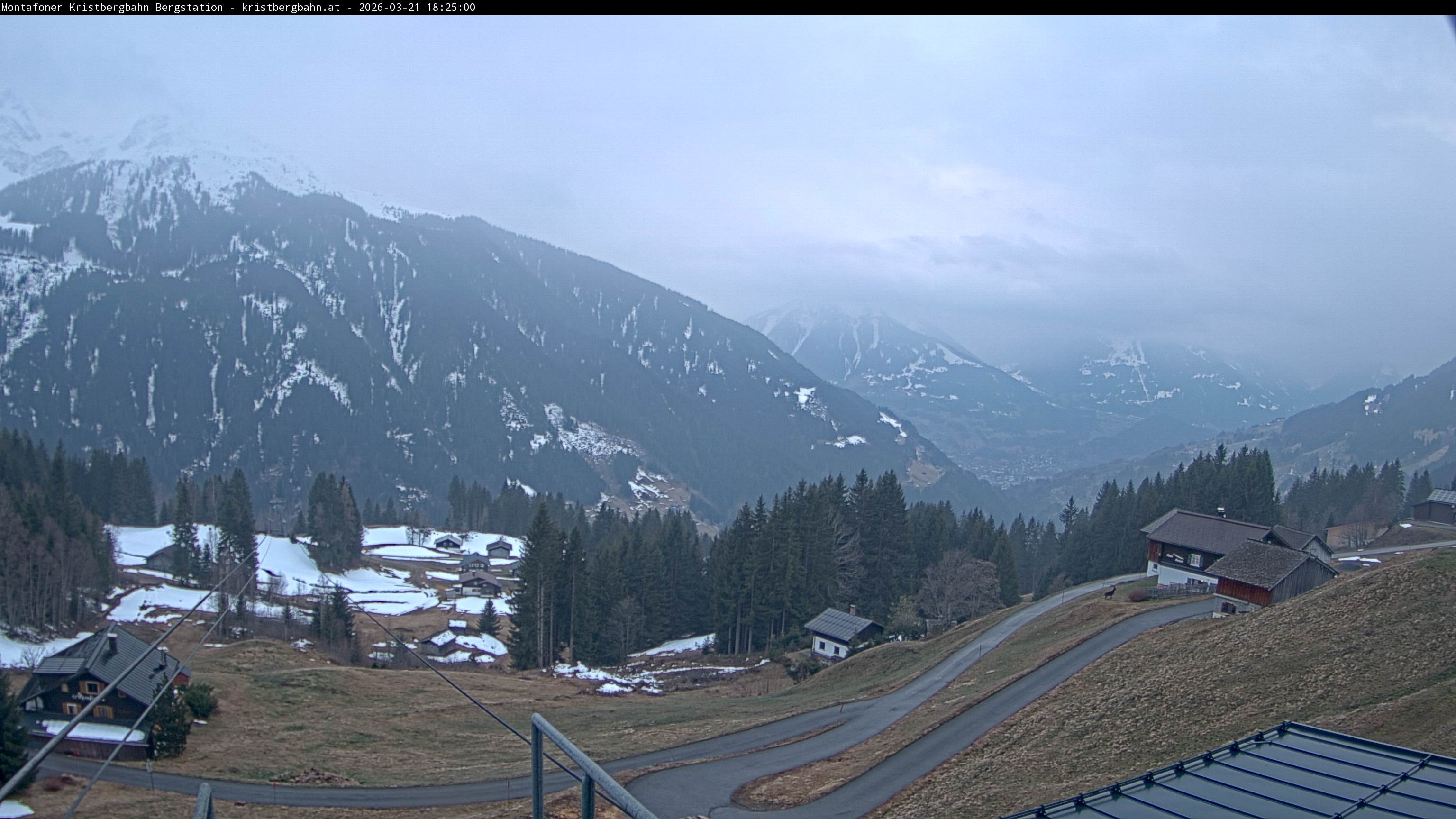 Archiv Foto Webcam Bergstation Montafoner Kristbergbahn, Vorarlberg