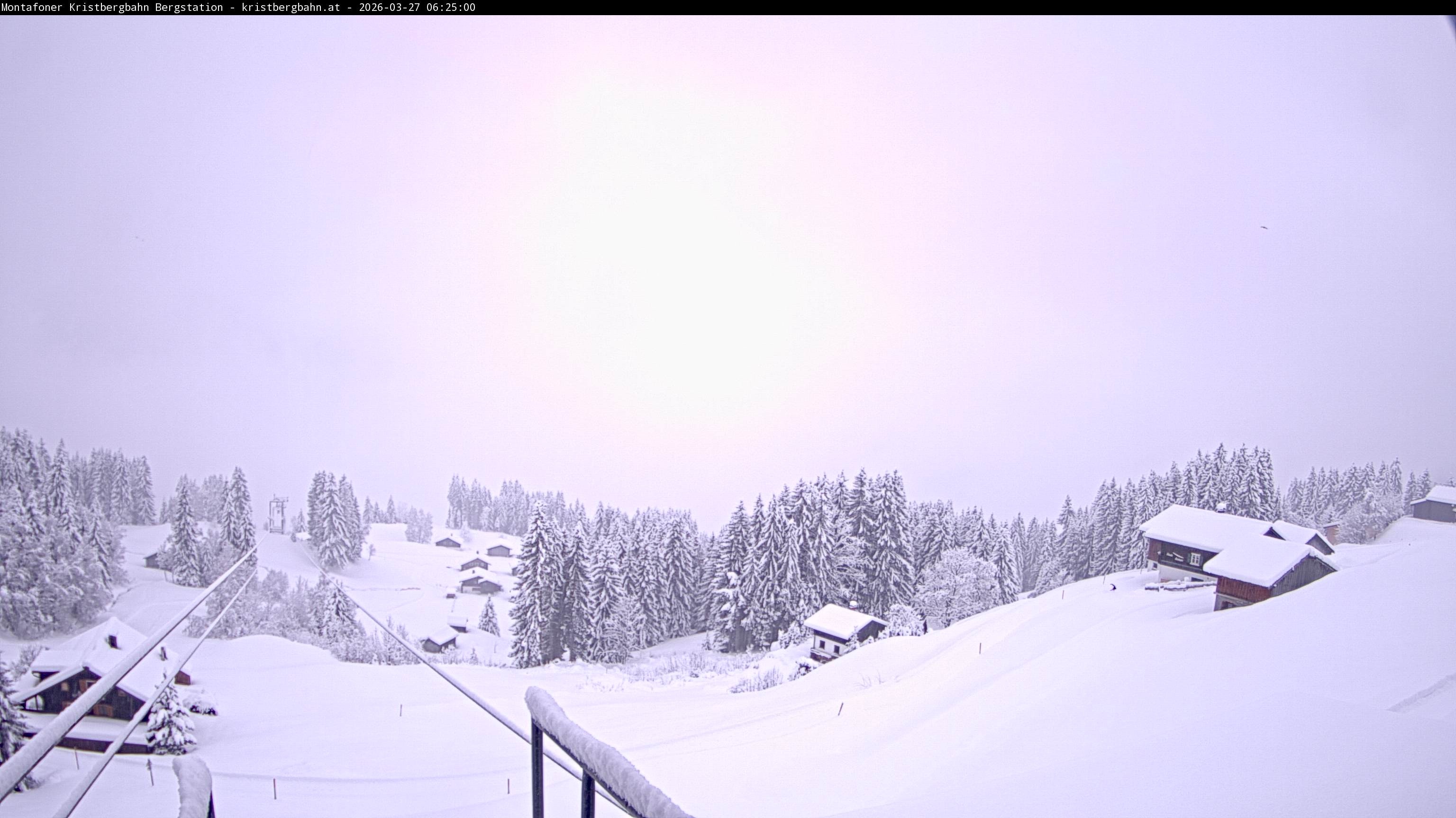 Archiv Foto Webcam Bergstation Montafoner Kristbergbahn, Vorarlberg