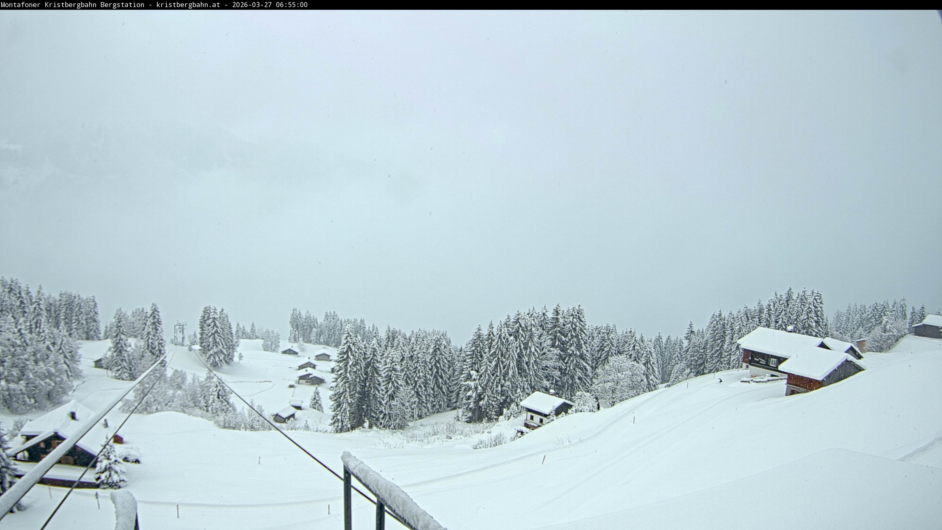 Archiv Foto Webcam Bergstation Montafoner Kristbergbahn, Vorarlberg