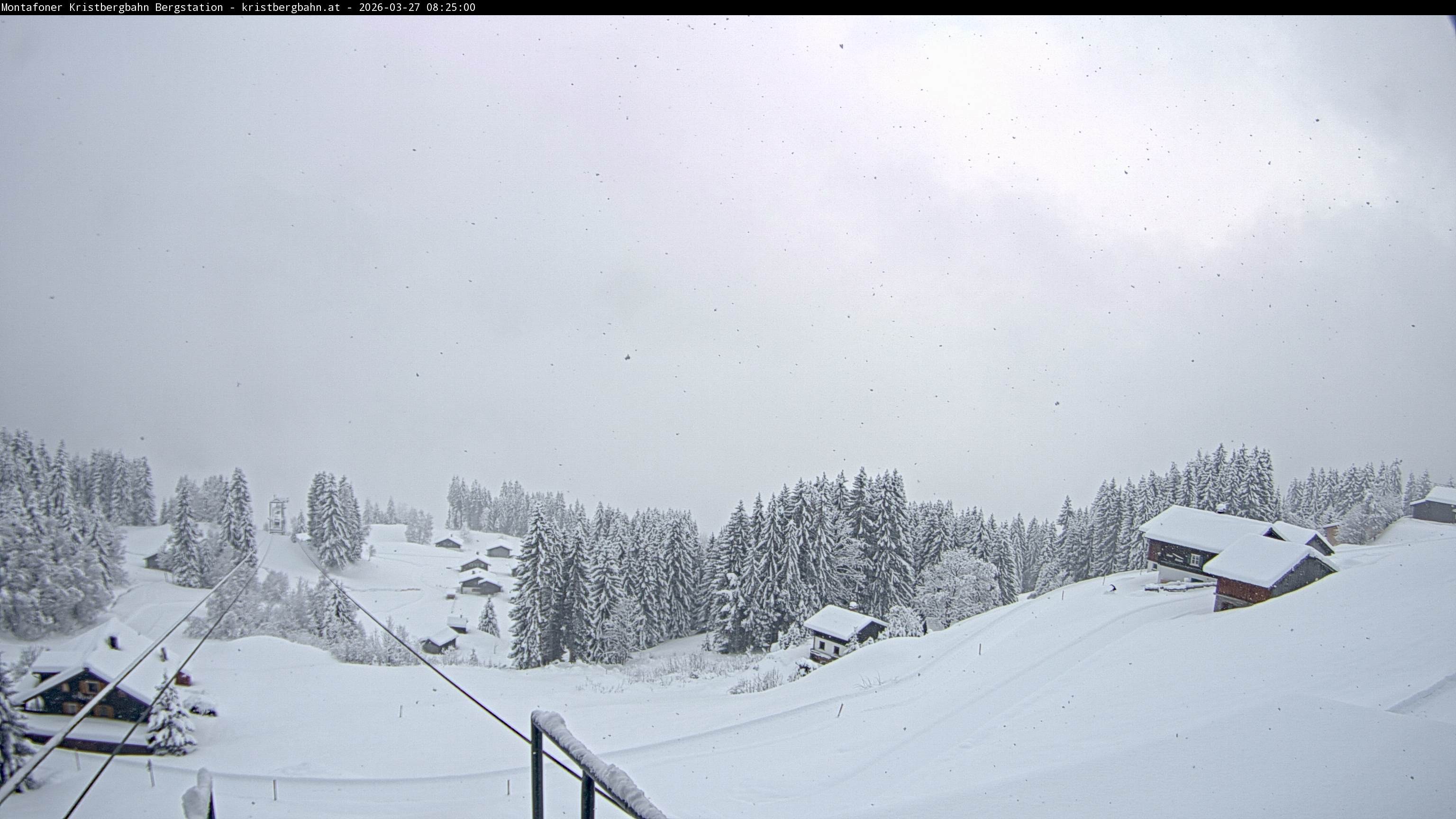 Archiv Foto Webcam Bergstation Montafoner Kristbergbahn, Vorarlberg