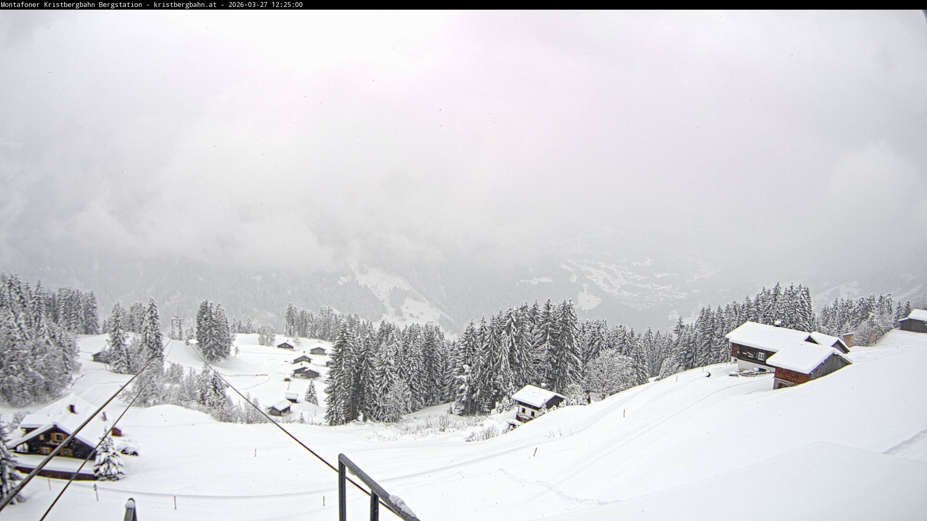 Archiv Foto Webcam Bergstation Montafoner Kristbergbahn, Vorarlberg