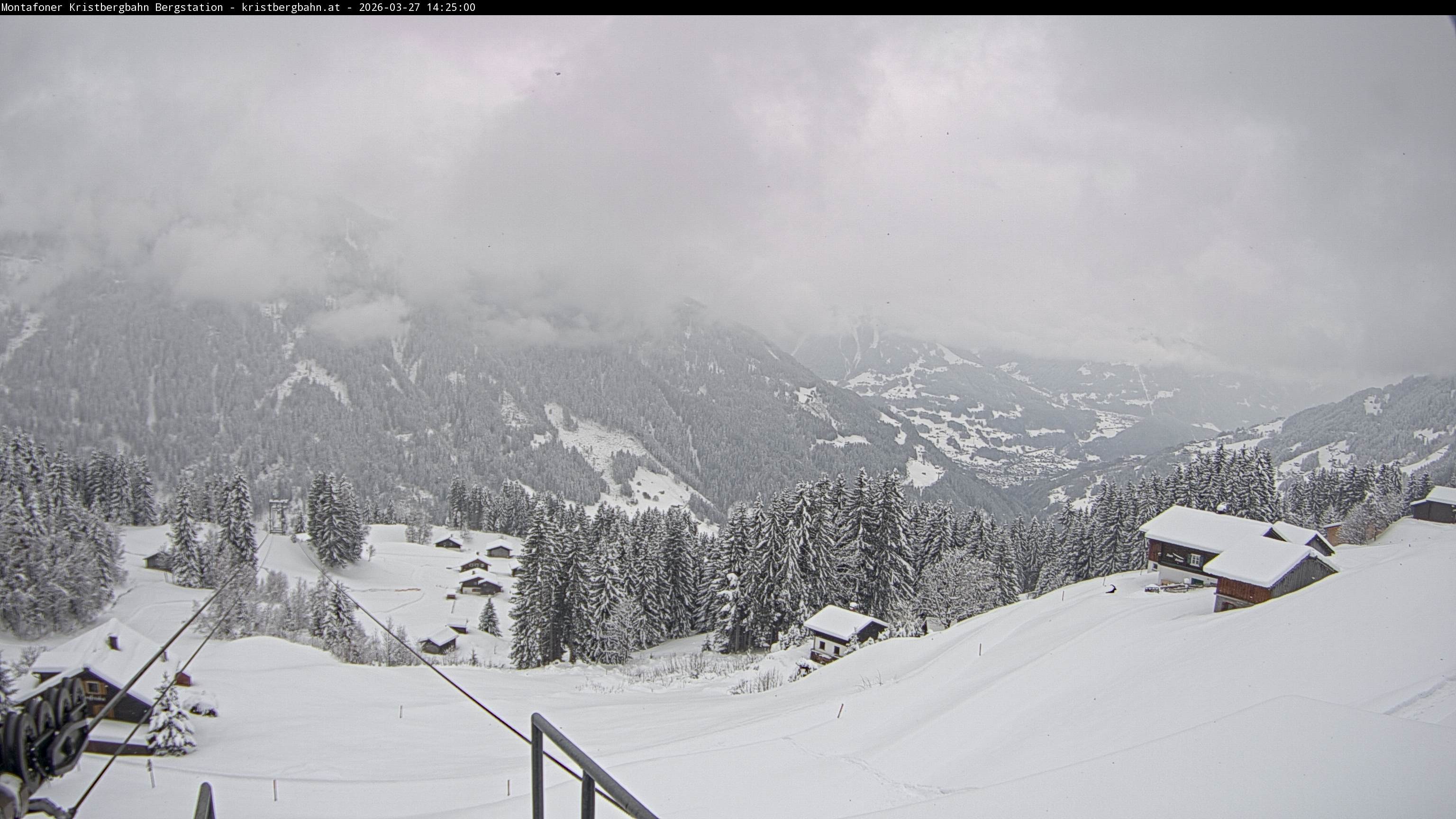 Archiv Foto Webcam Bergstation Montafoner Kristbergbahn, Vorarlberg