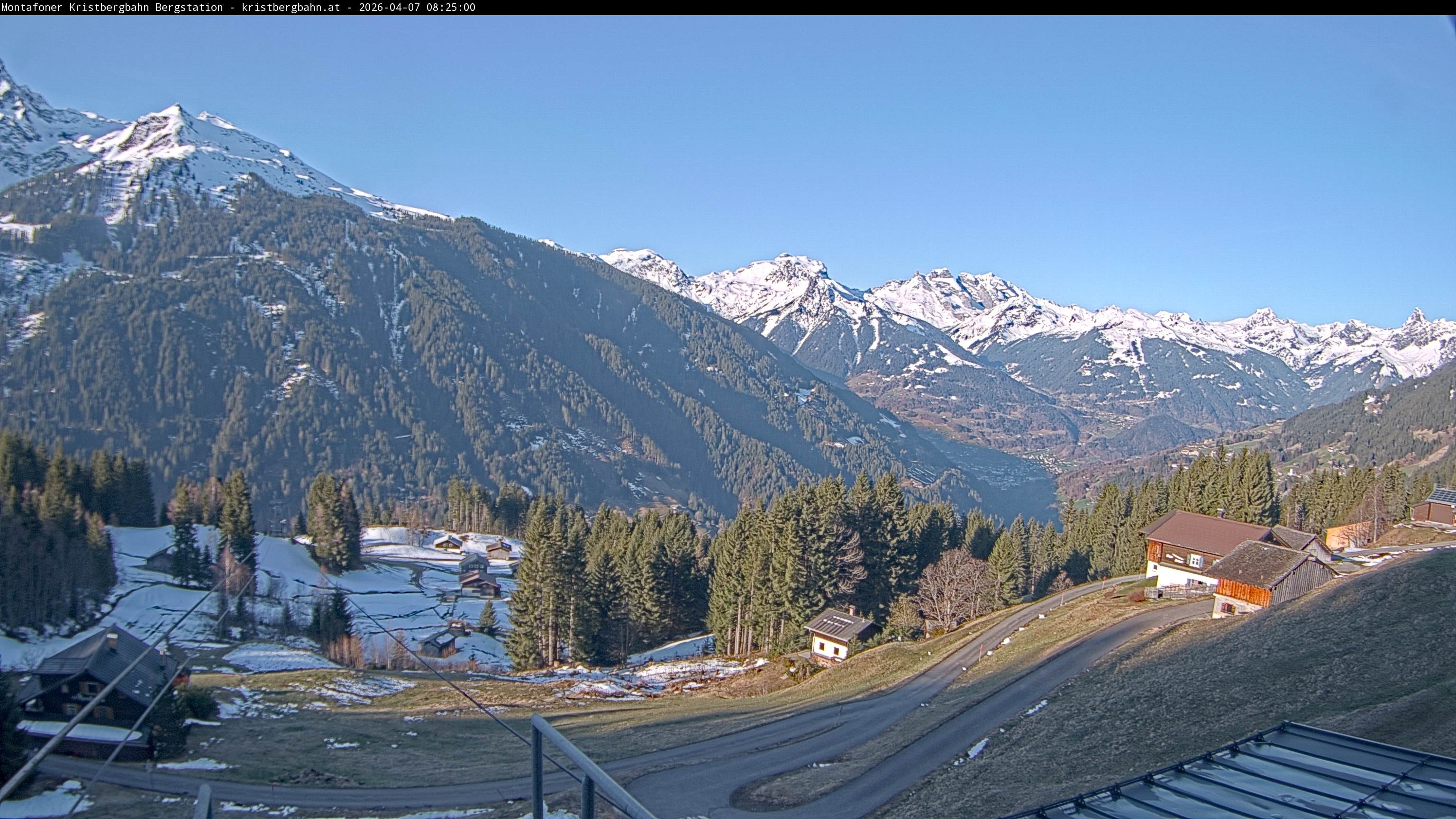 Archiv Foto Webcam Bergstation Montafoner Kristbergbahn, Vorarlberg